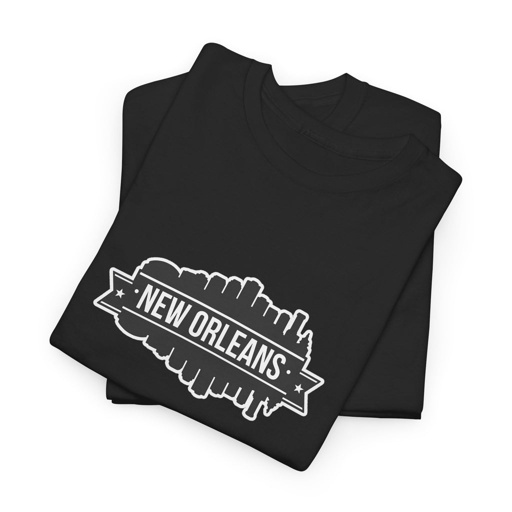 New Orleans Skyline T-Shirt – Retro Badge Cityscape Tee