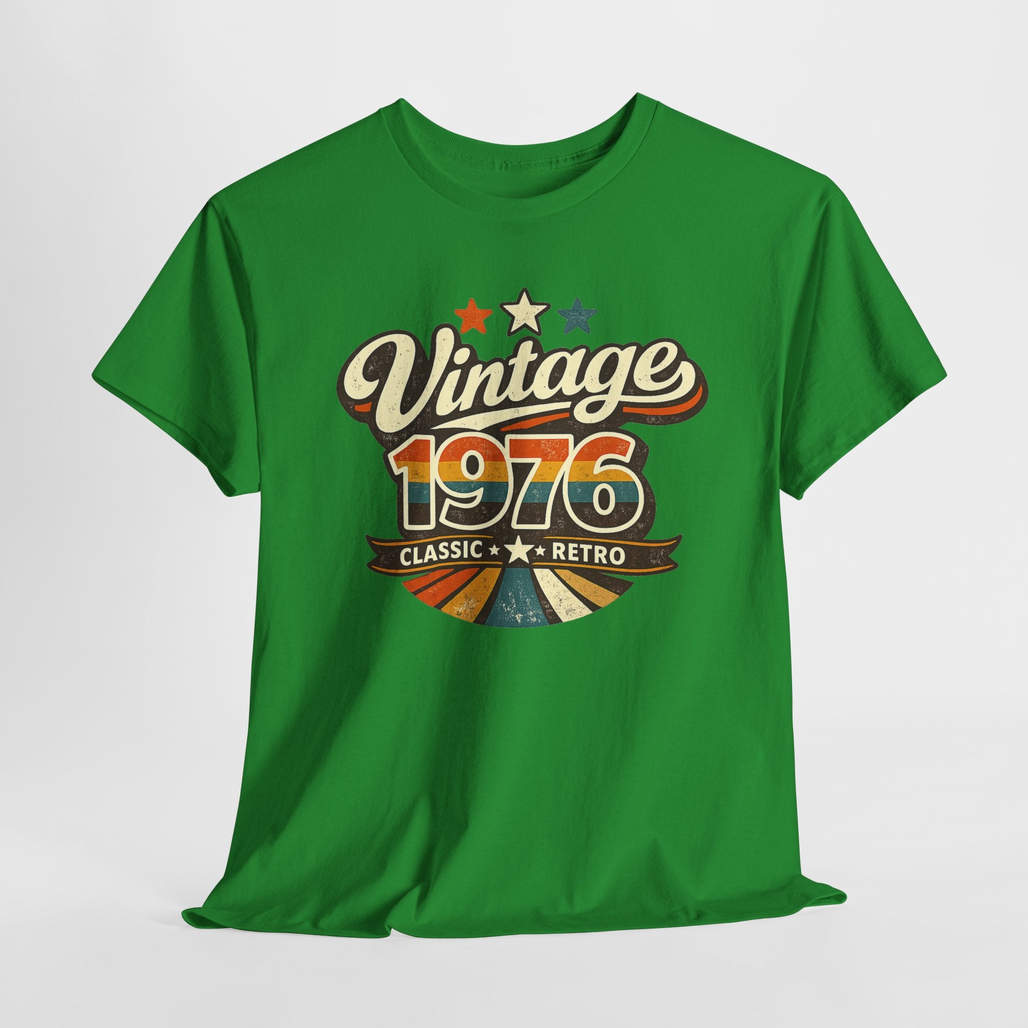 Vintage 1976 Retro Graphic Tee — Classic Birthday or Anniversary Gift