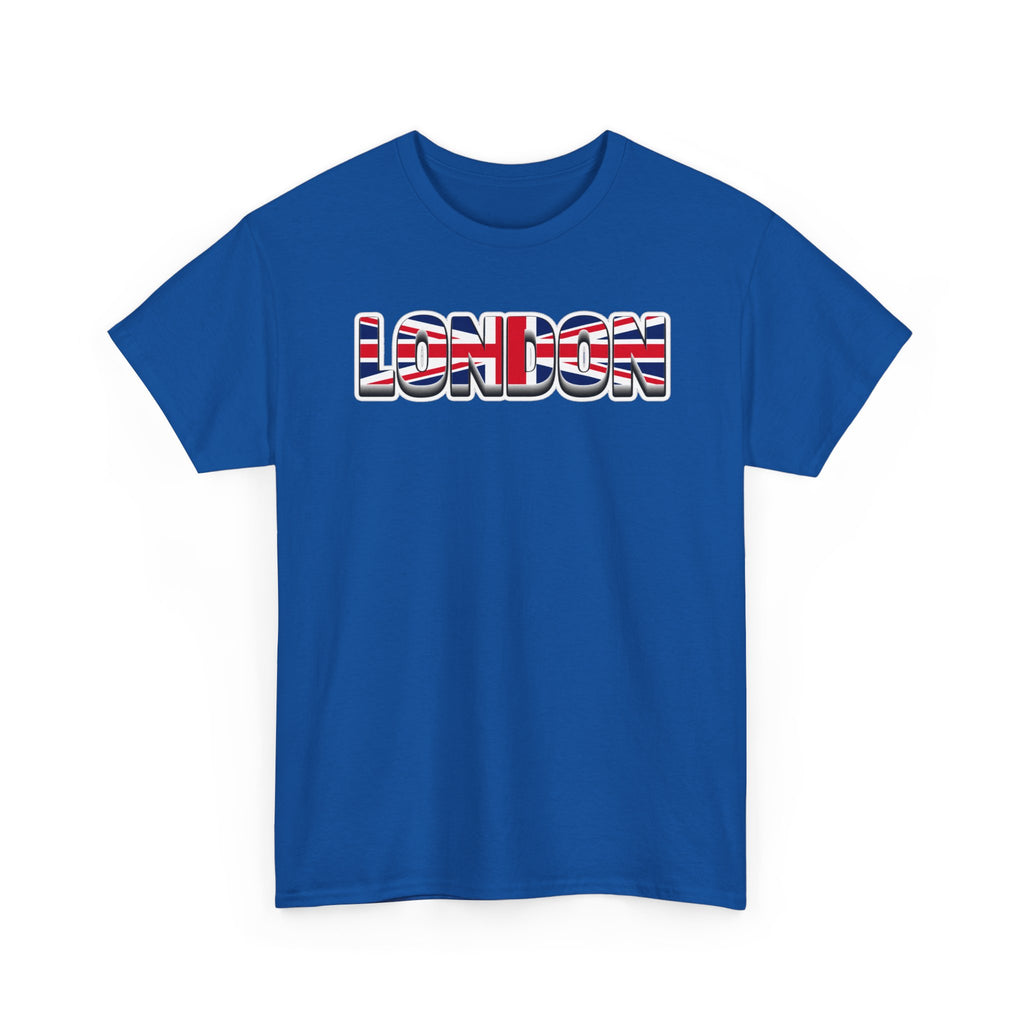 London Union Jack Graphic Tee — Bold UK Travel T-Shirt