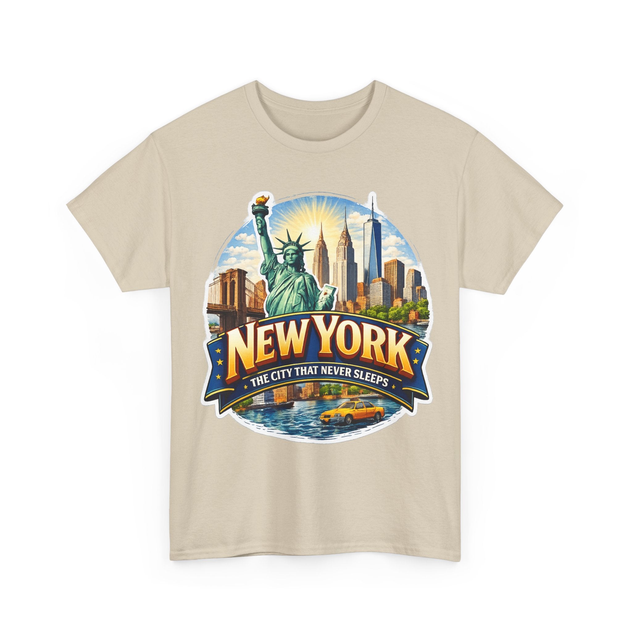 New York City T-Shirt - 'The City That Never Sleeps' Vintage Skyline Tee