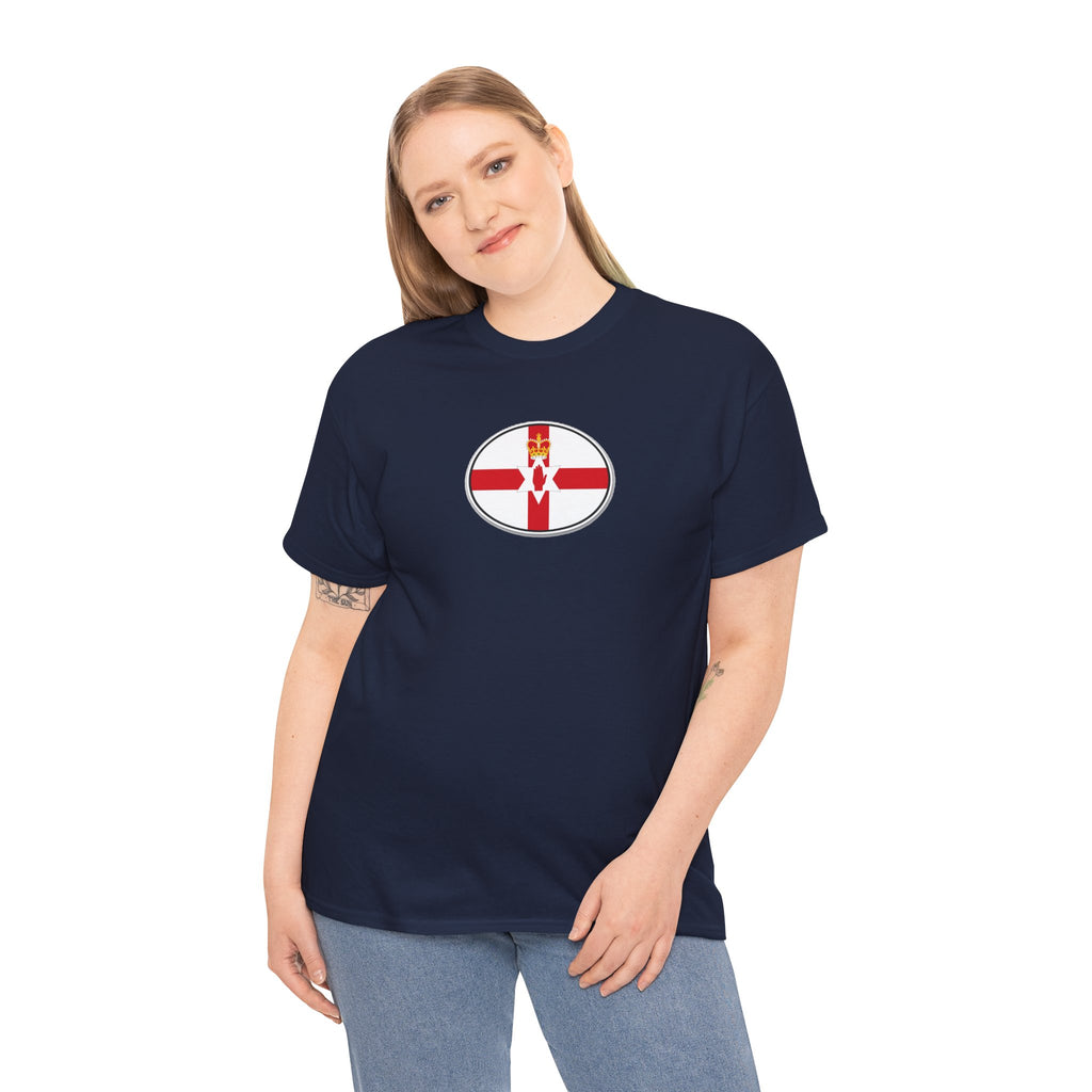 Northern Ireland Flag T‑Shirt — Small Oval Emblem Votton T-Shirt