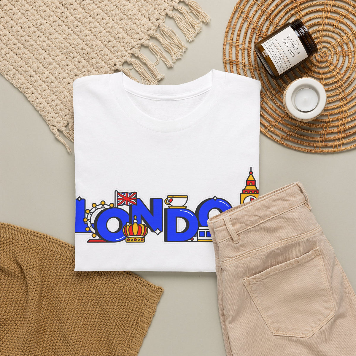 London Cityscape Tee — Illustrated London Landmarks Shirt