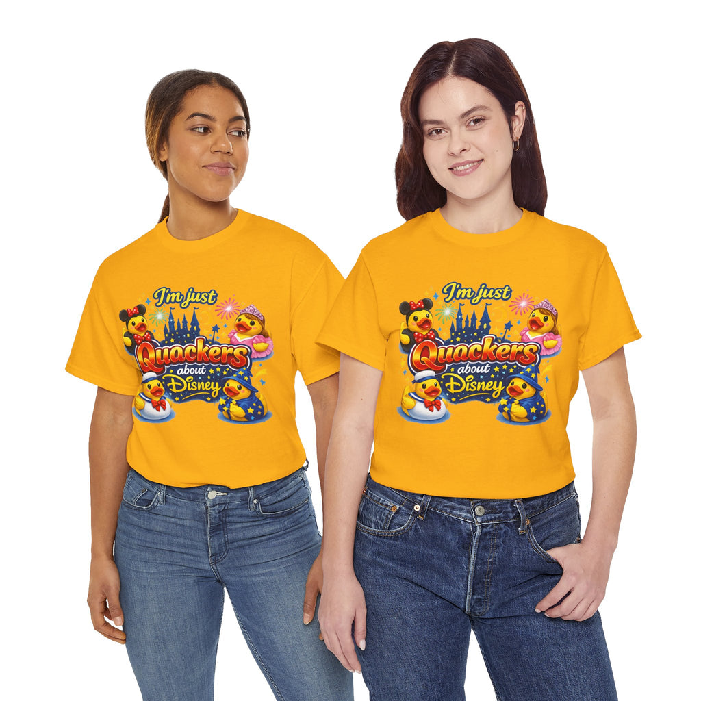 Quackers About Disney Rubber Duck Tee — "I'm Just Quackers About Disney" Graphic T-Shirt