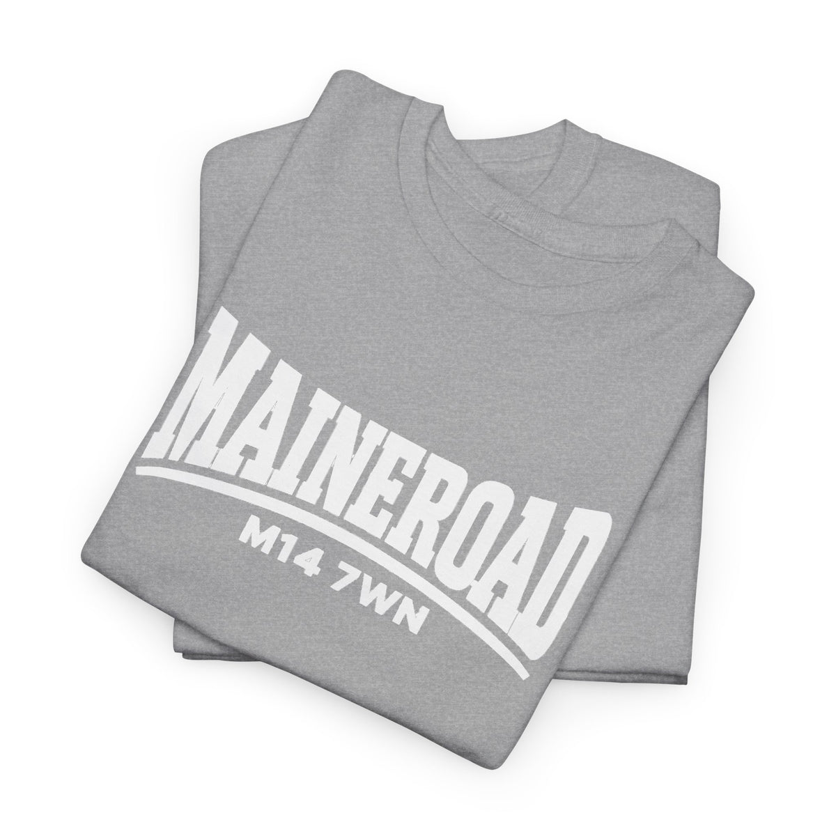 Maine Road Manchester City Cotton T-Shirt — M14 7WN Maine Graphic T-Shirt