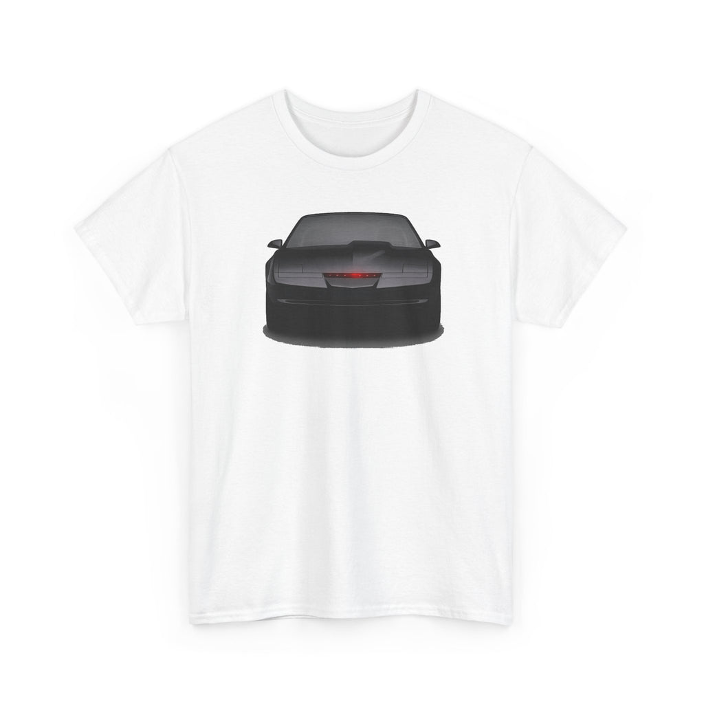 KITT-Inspired Retro Sports Car Tee — Front View Knight Rider Car Graphic Shirt