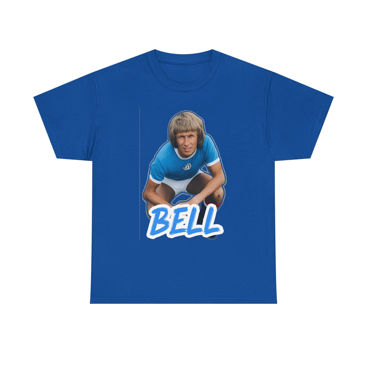 Colin Bell Manchester City Legend Retro Soccer Tee — Vintage Player Graphic T-Shirt