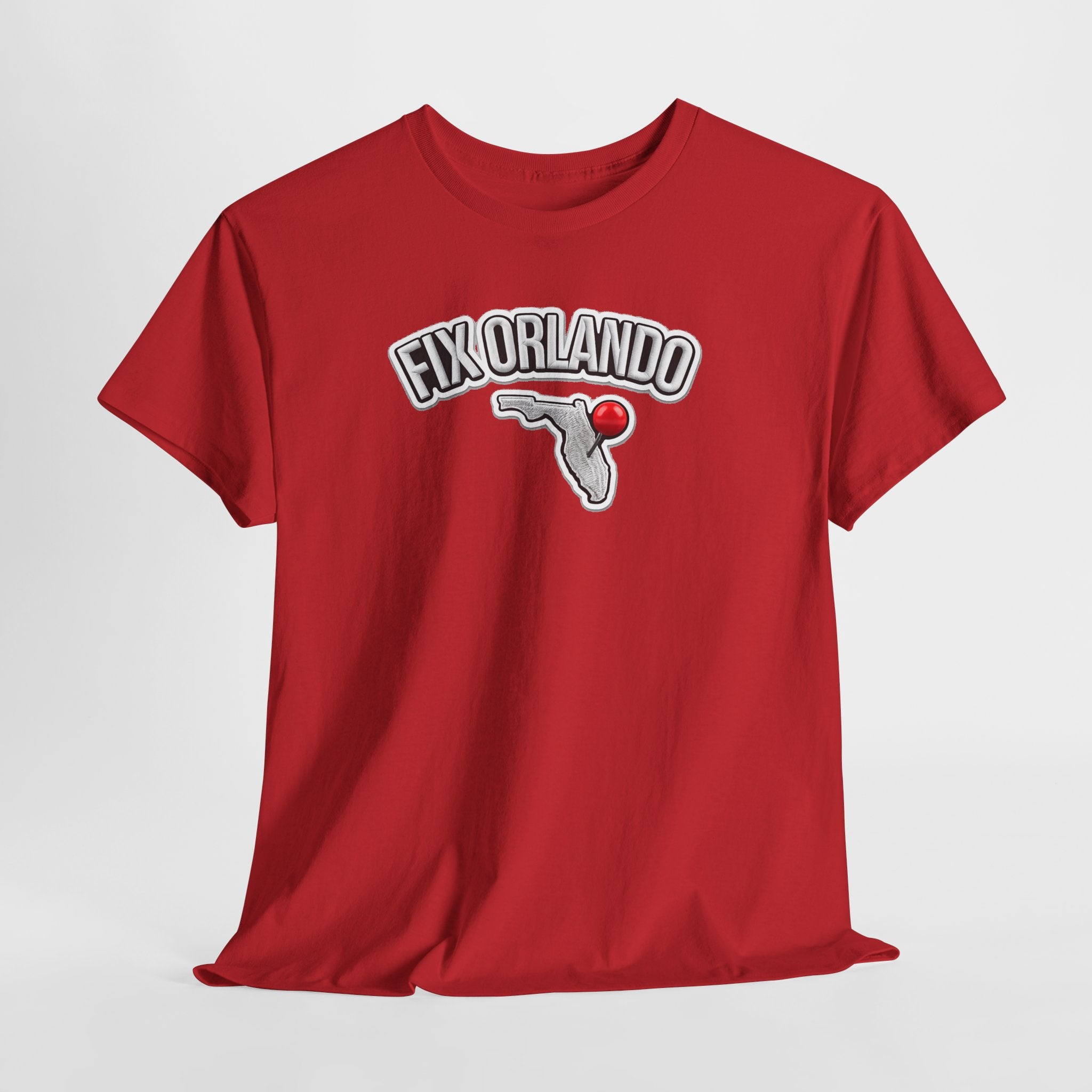 Fix Orlando T-Shirt — Florida Map with Bowling Pin Local Pride Tee