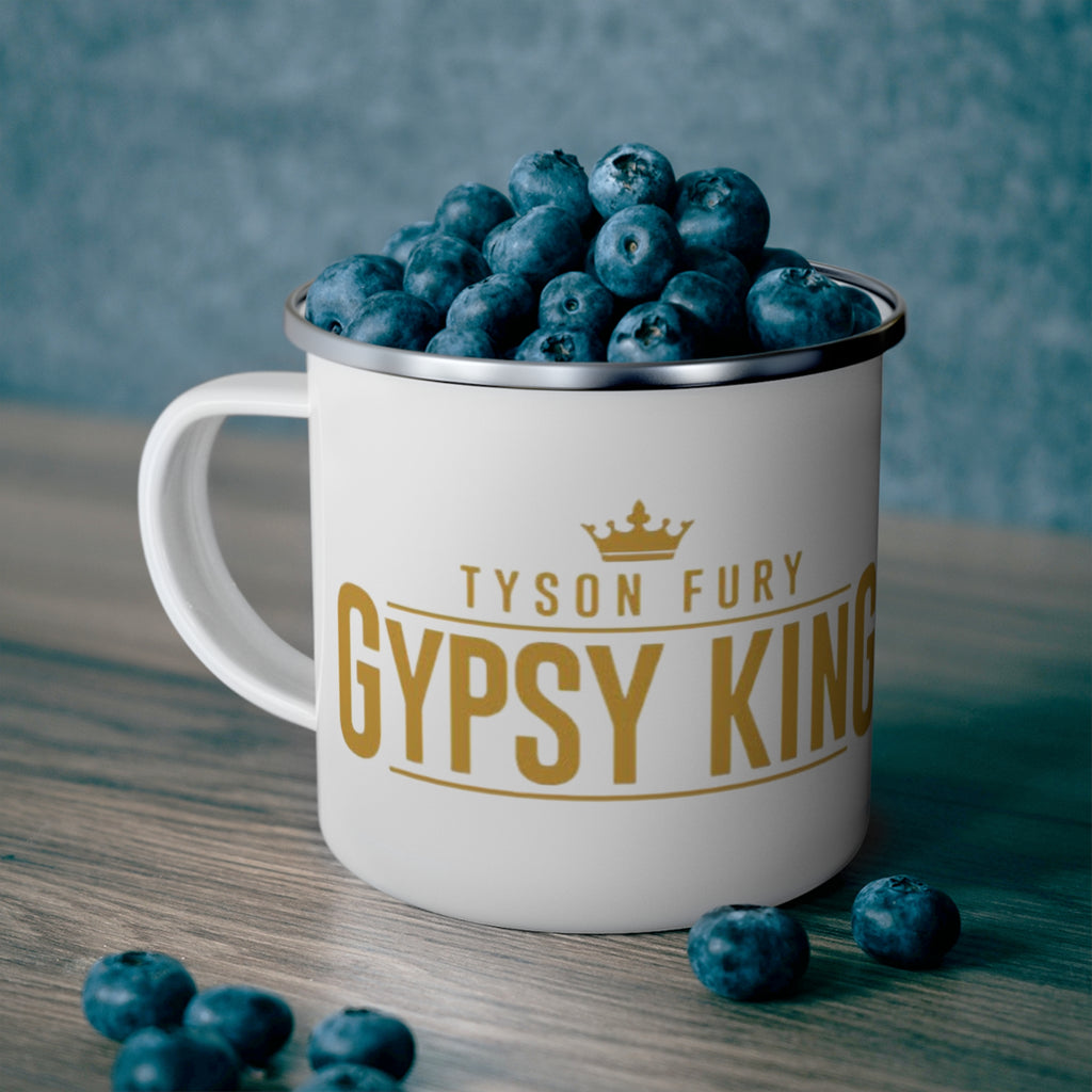 Gypsy King Enamel Camping Mug – Tyson Fury Fan Coffee Cup