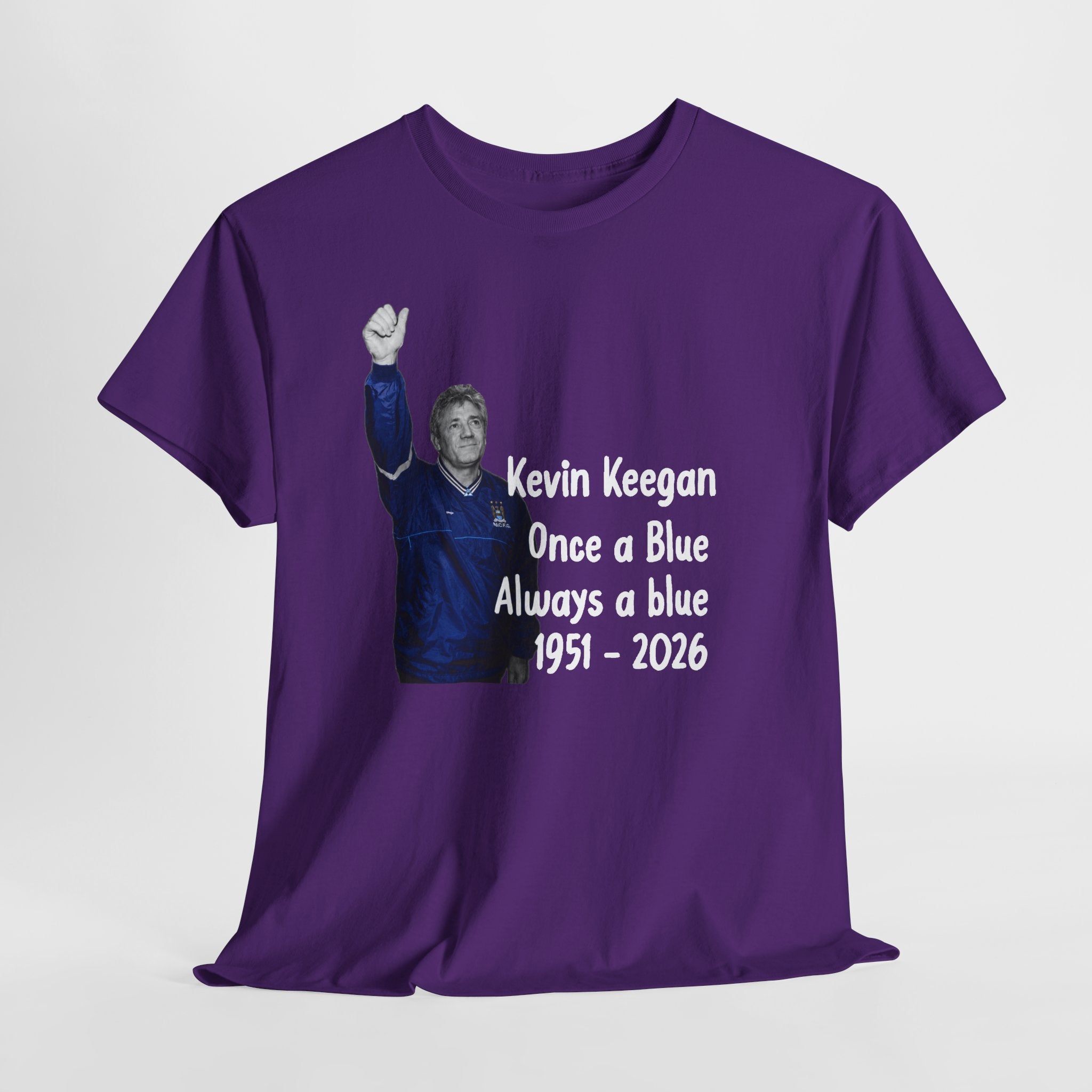 Kevin Keegan Tribute T-Shirt – "Once a Blue Always a Blue 1951–2026"