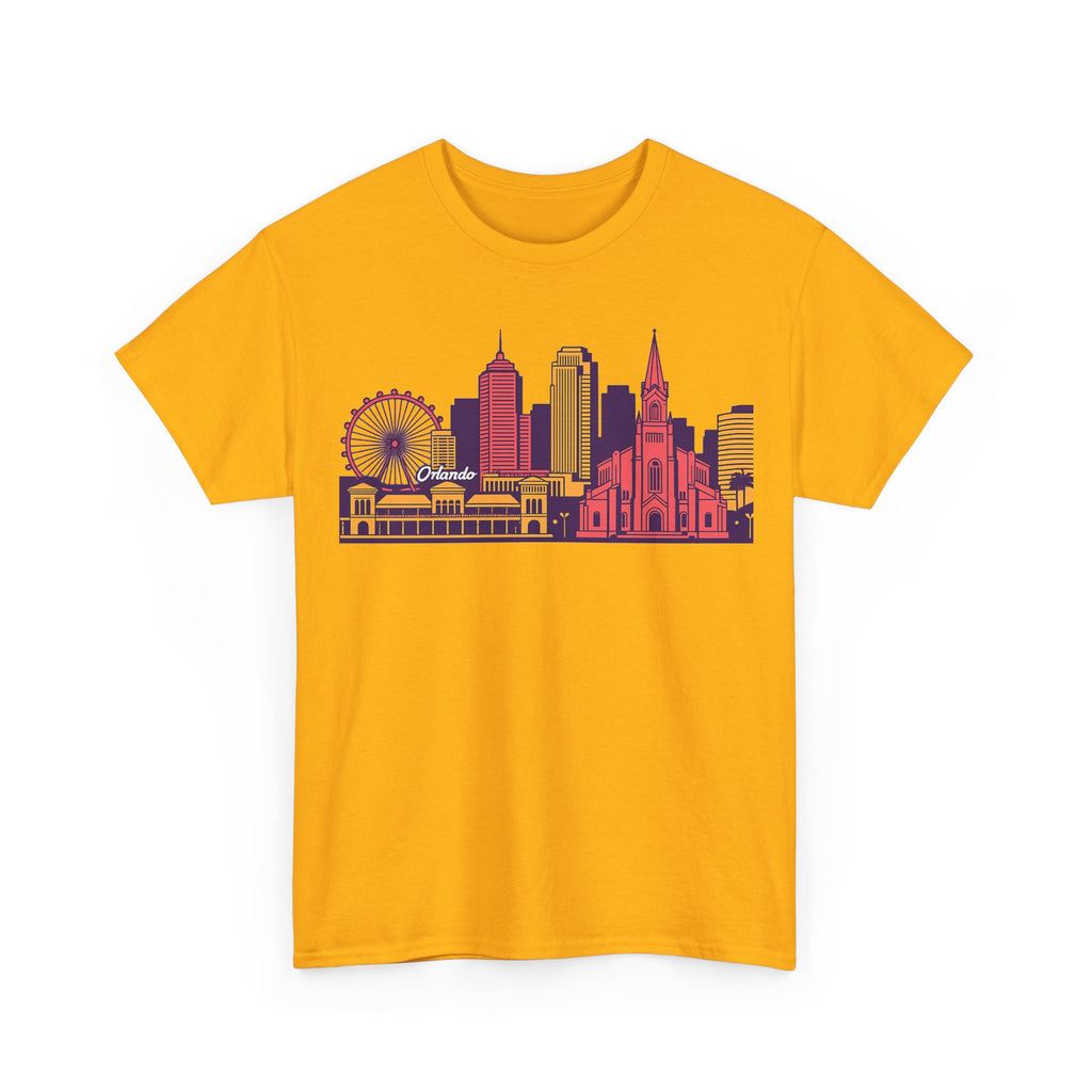 Orlando City Skyline T-Shirt — Colorful Urban Landmark Graphic Tee