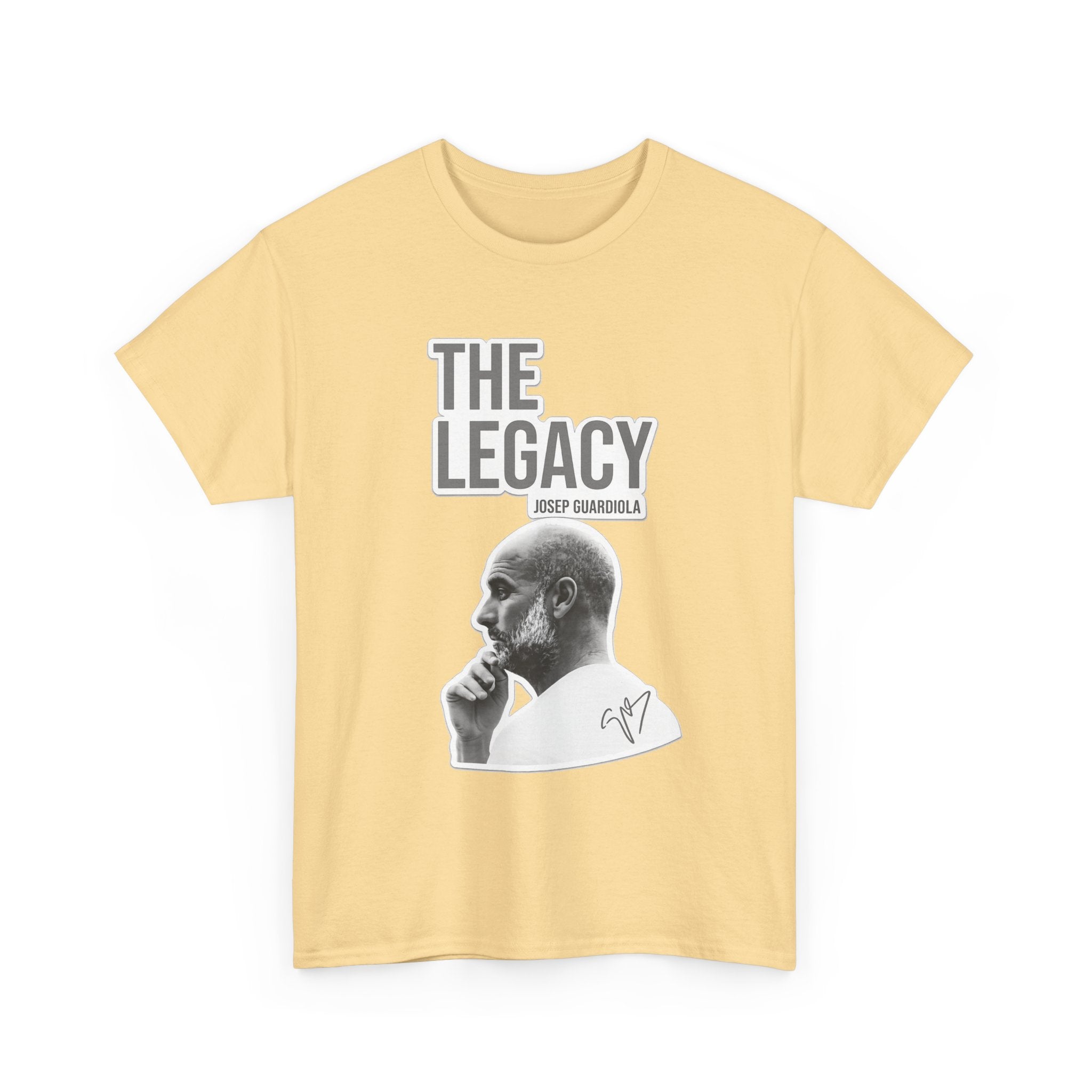 Pep Guardiola Manchester City The Legacy Tee — Inspirational Portrait Graphic T-Shirt