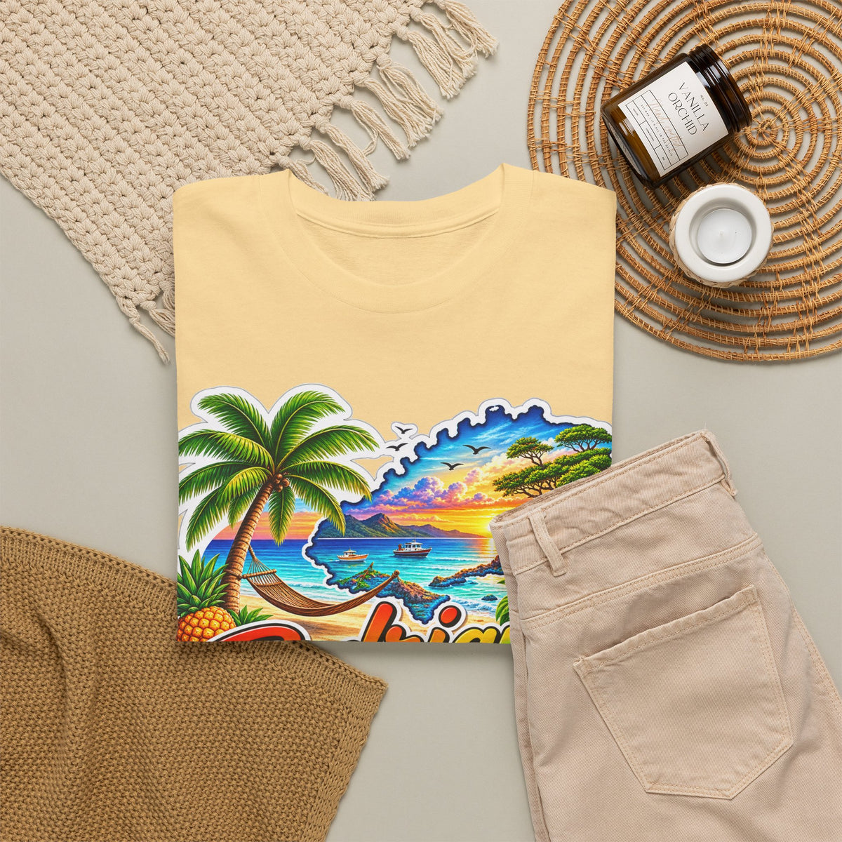 Rodrigues Island Tropical Tee — "Relax Your Soul" Beach Vacation T-Shirt