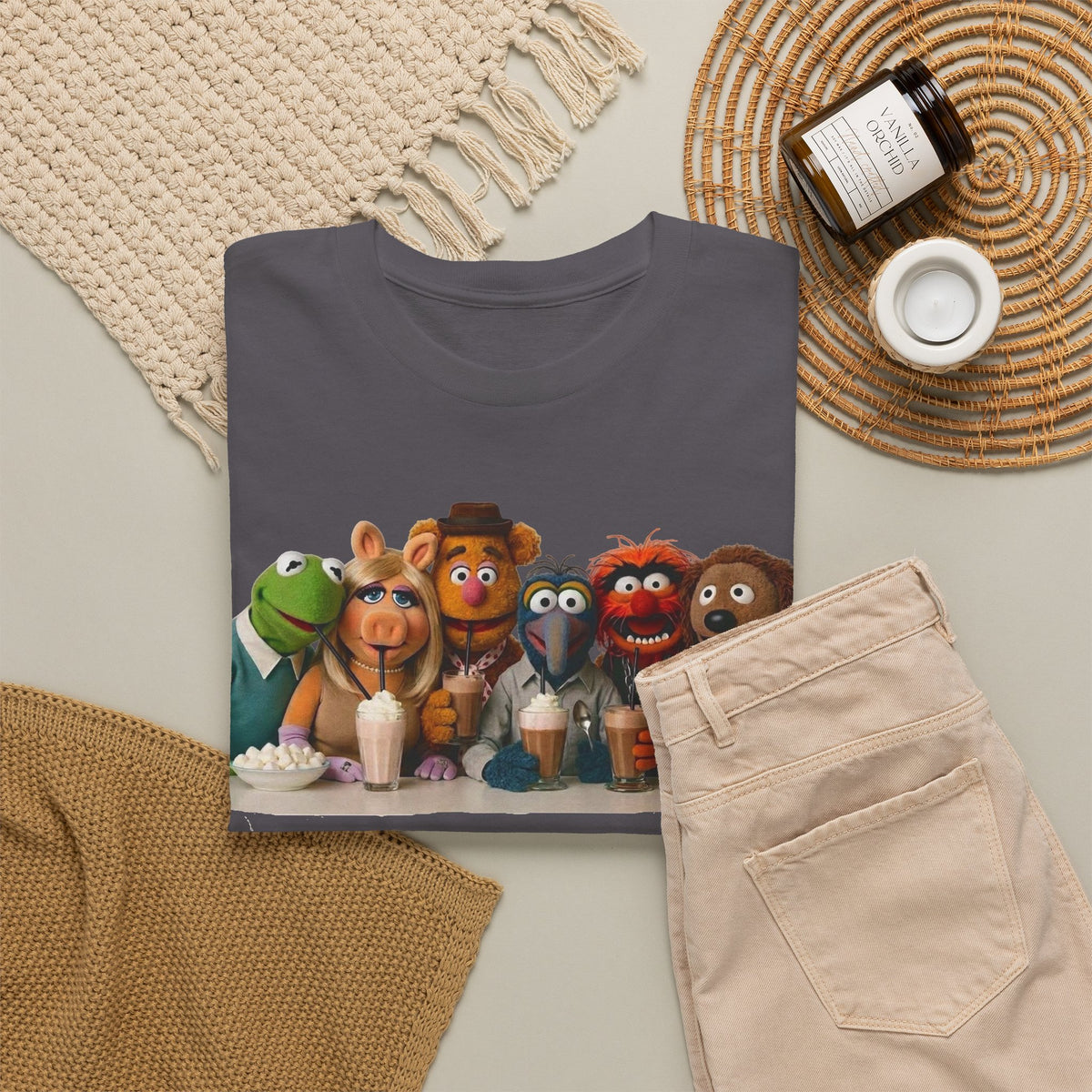 Muppet Cast Retro Poster Cotton T-Shirt