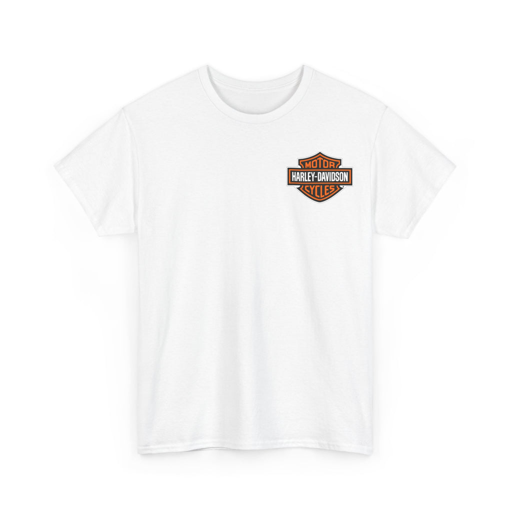 Harley-Style Flag Tee — American Motorcycle Logo T-Shirt