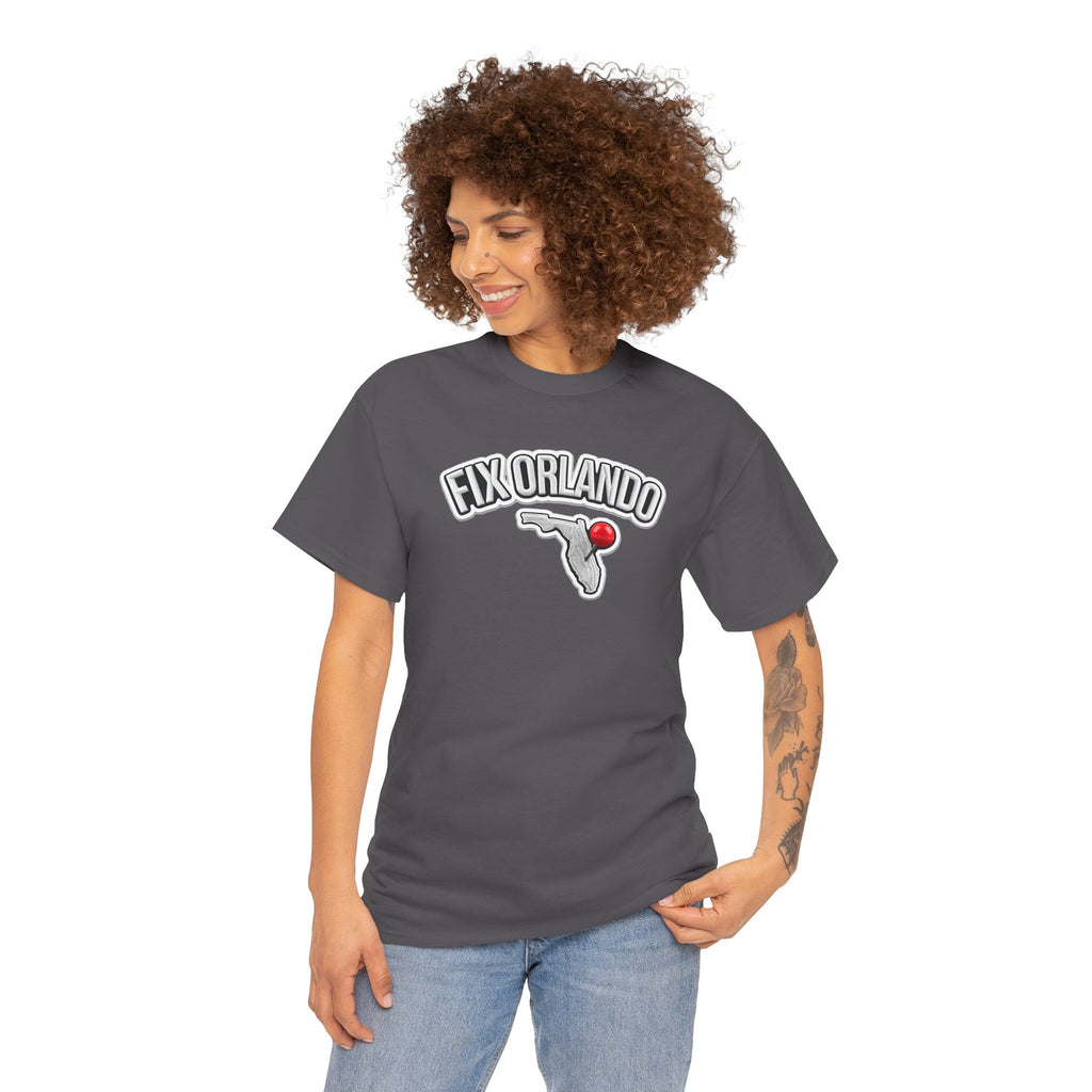 Fix Orlando T-Shirt — Florida Map with Bowling Pin Local Pride Tee
