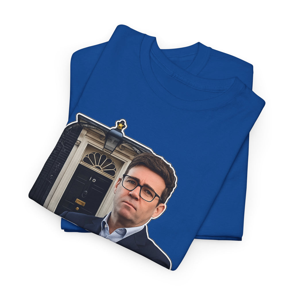 Andy Burnham Out Political Satire T‑Shirt — "Burnham Out" Protest Tee