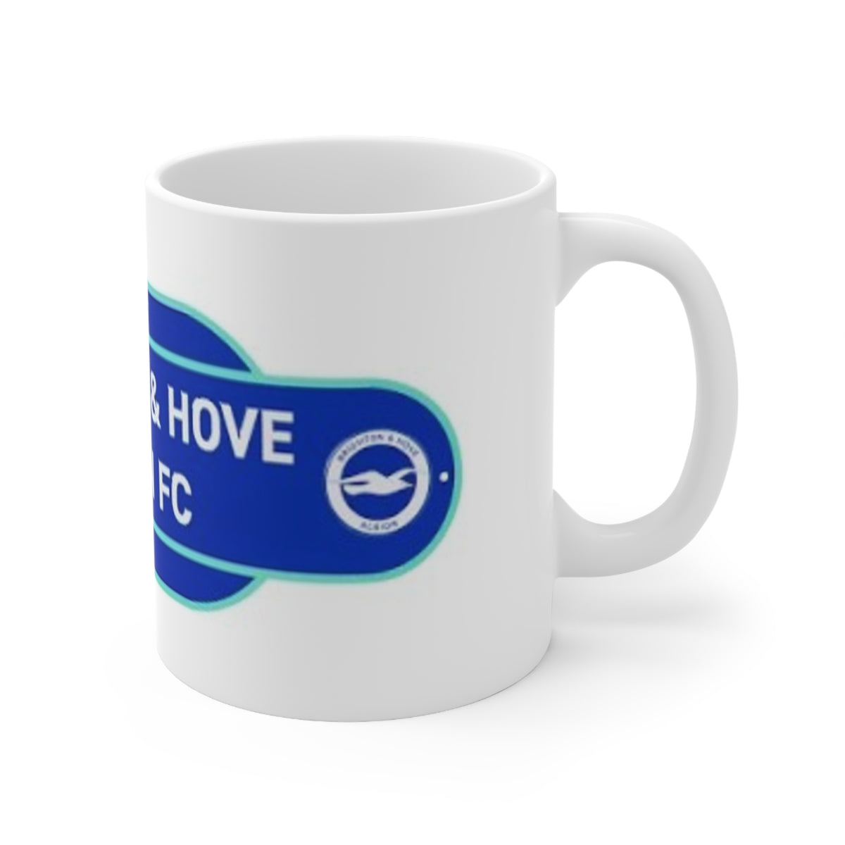Brighton & Hove Albion FC Ceramic Coffee Mug — 11oz & 15oz