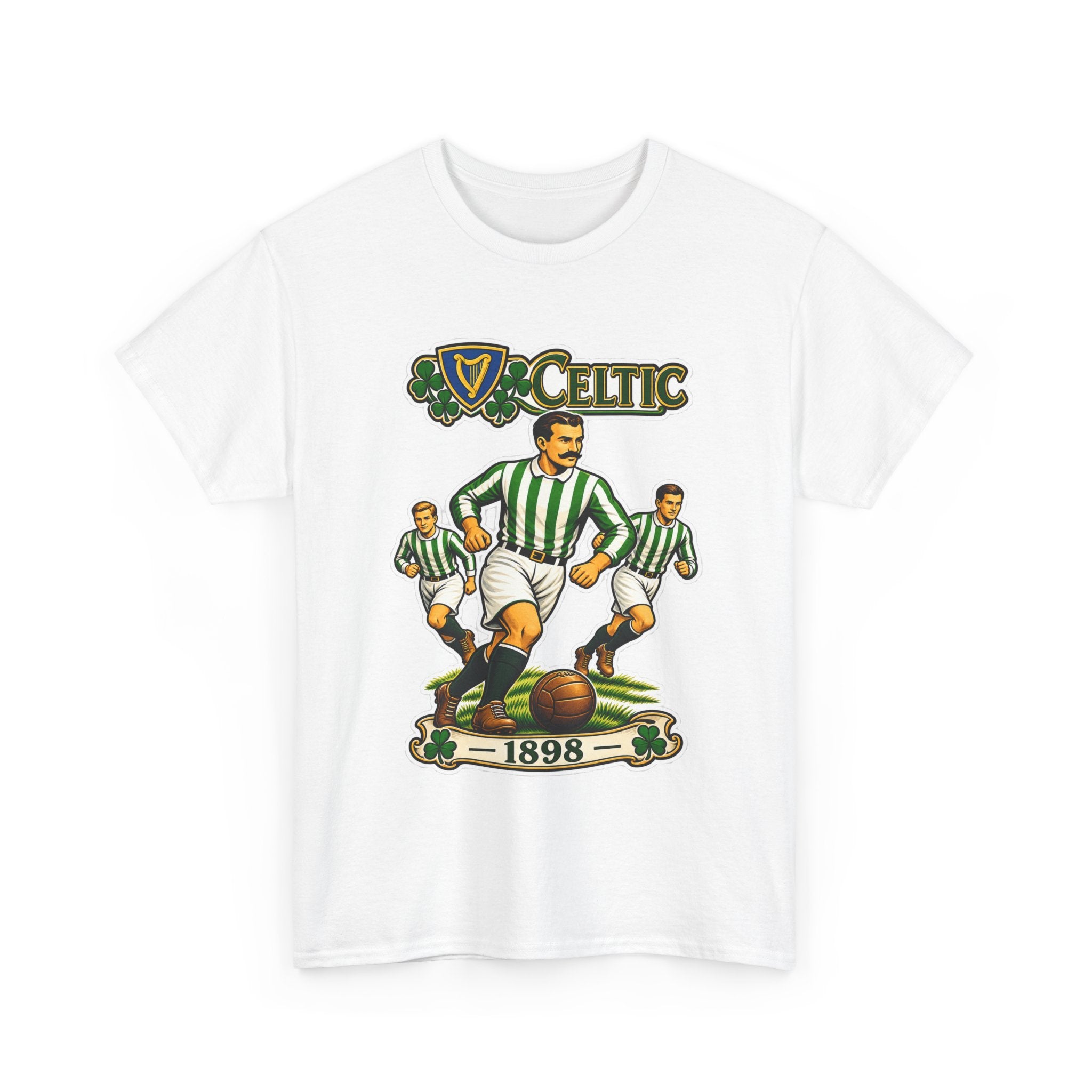 Celtic Football Retro Players Tee — 1898 Vintage Soccer Shirt