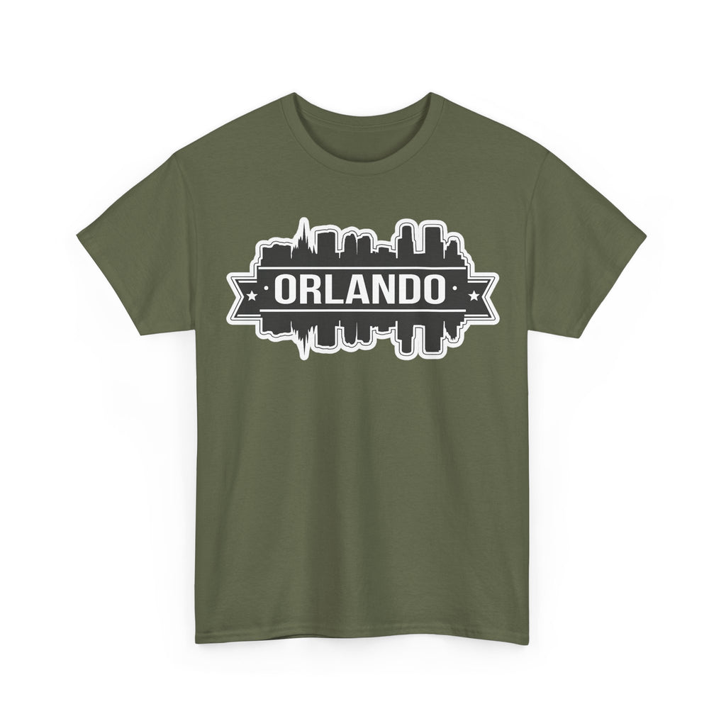 Orlando Skyline T-Shirt — Retro Badge Cityscape Tee