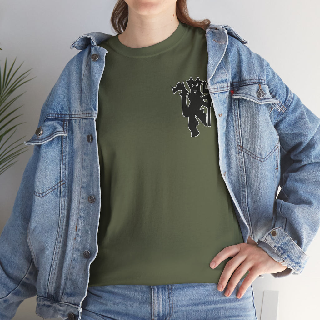 Manchester United Devil Cotton T-Shirt – Retro Trident Football Crest Tee