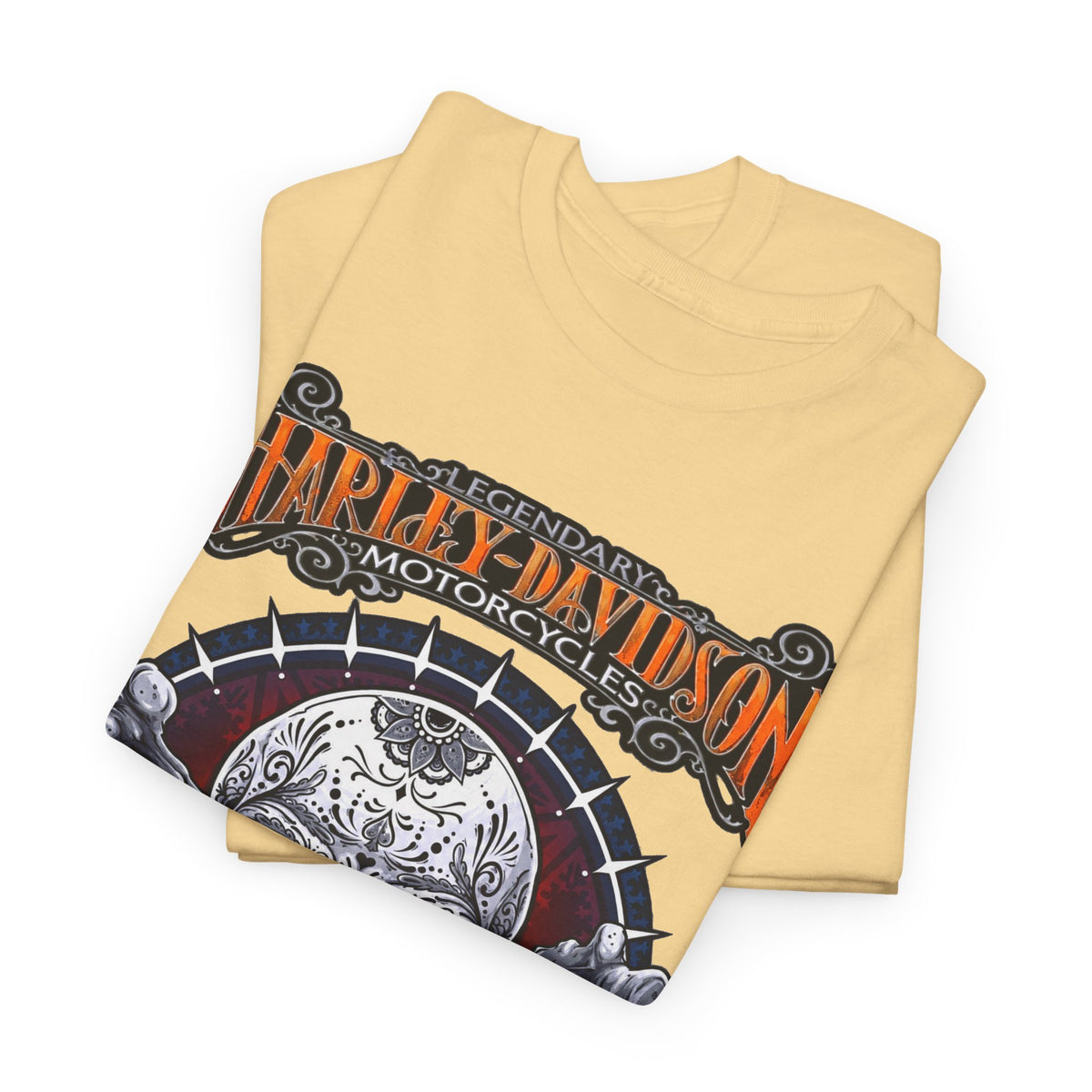 Harley-Davidson Skull Logo Cotton T‑Shirt