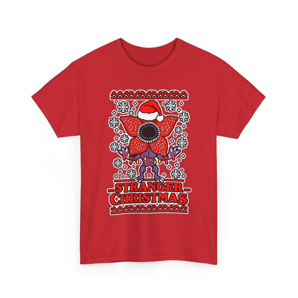 Stranger Christmas T-Shirt — Festive Demogorgon Holiday Tee
