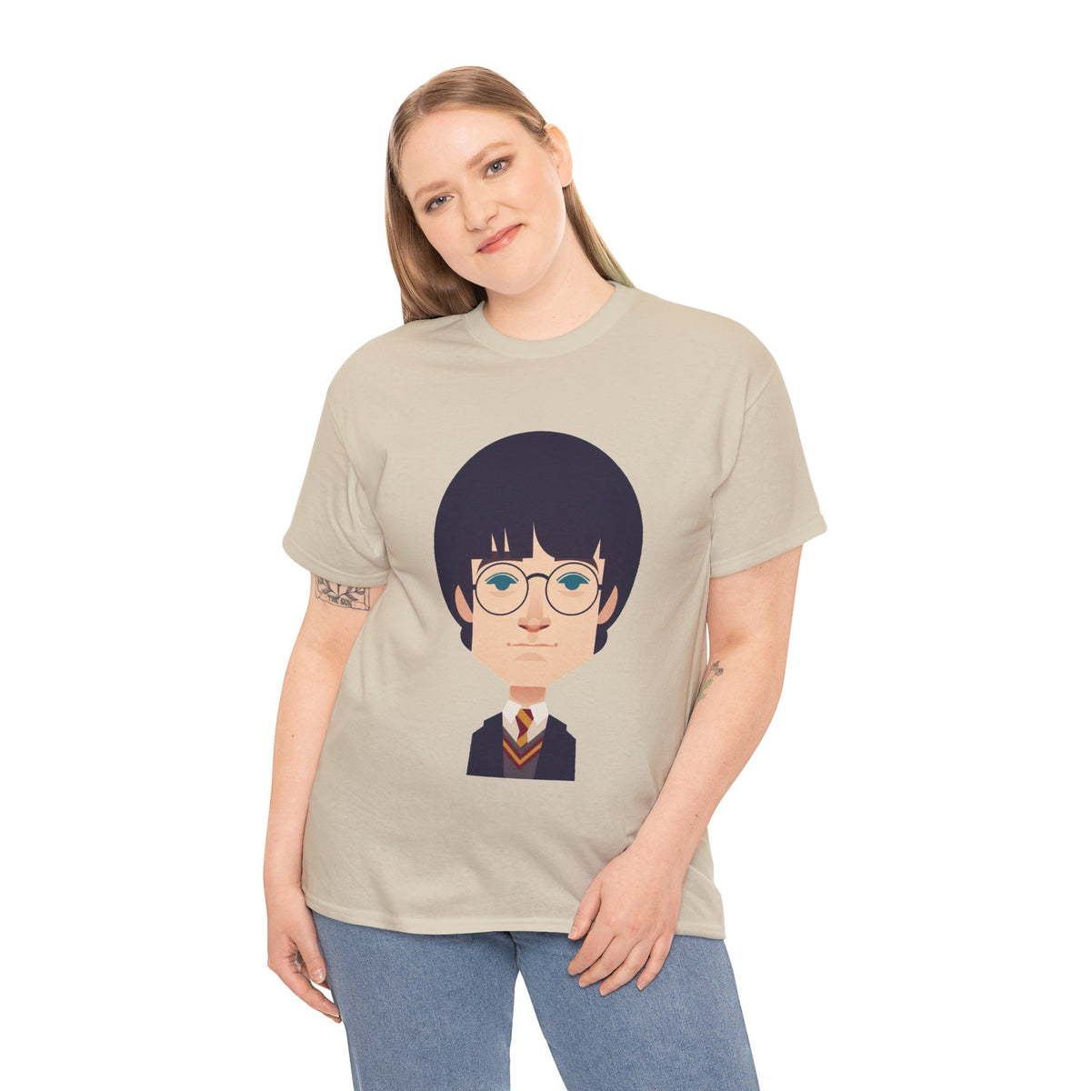 Harry Potter Wizard School Boy Cartoon Cotton T-Shirt