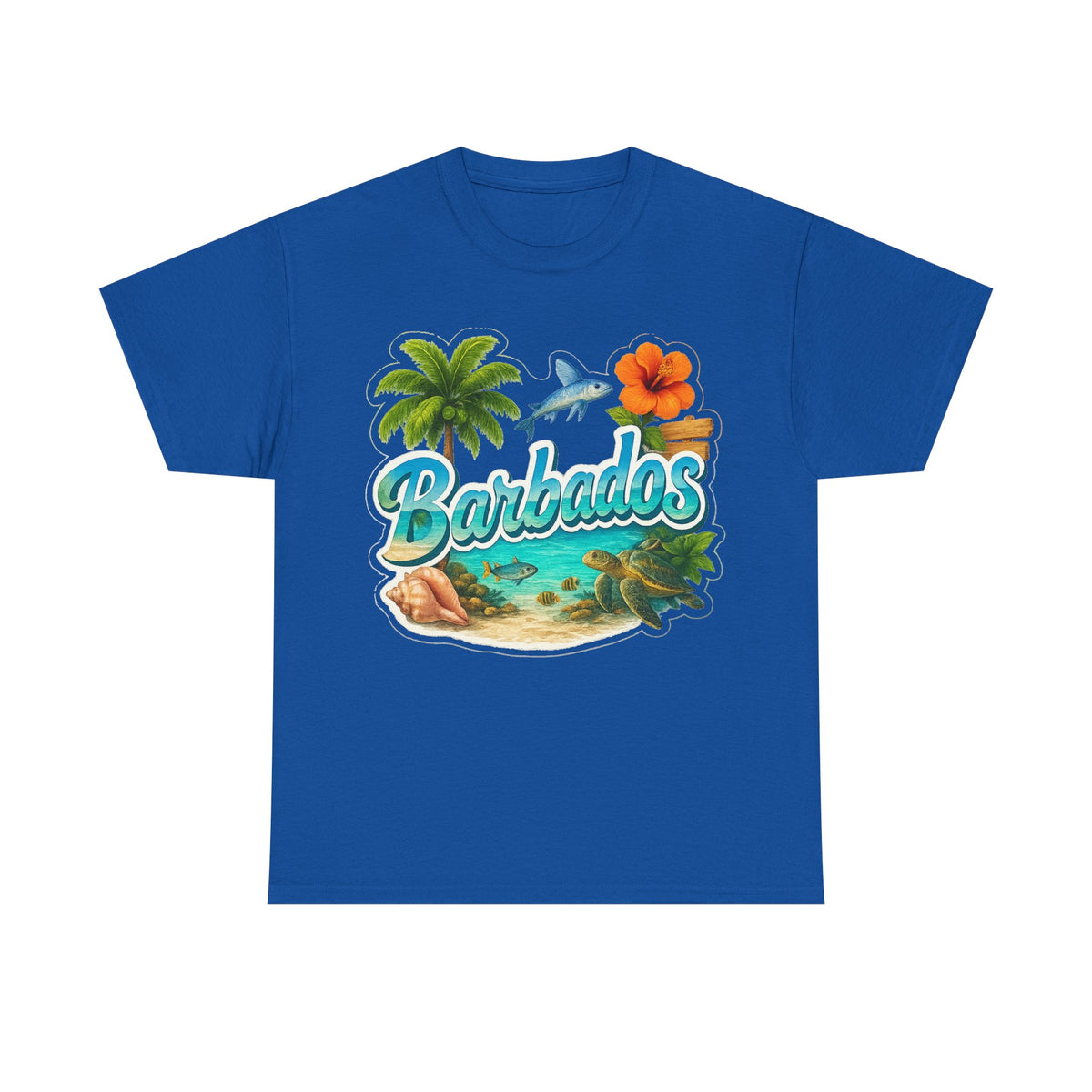 Barbados Beach Graphic Tee — Tropical Island Vacation T‑Shirt