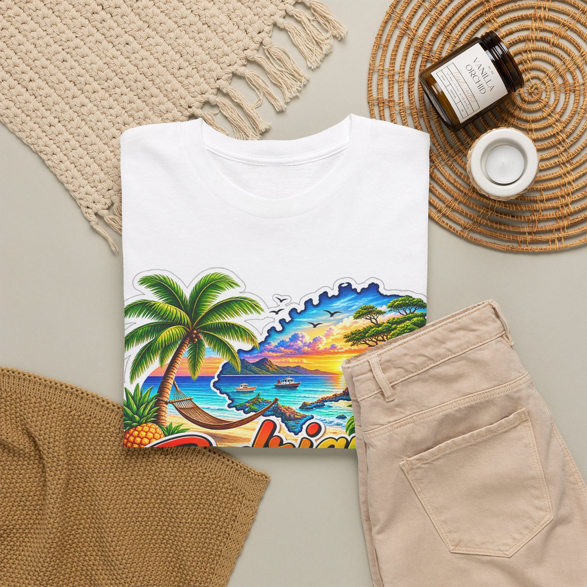 Rodrigues Island Tropical Tee — "Relax Your Soul" Beach Vacation T-Shirt