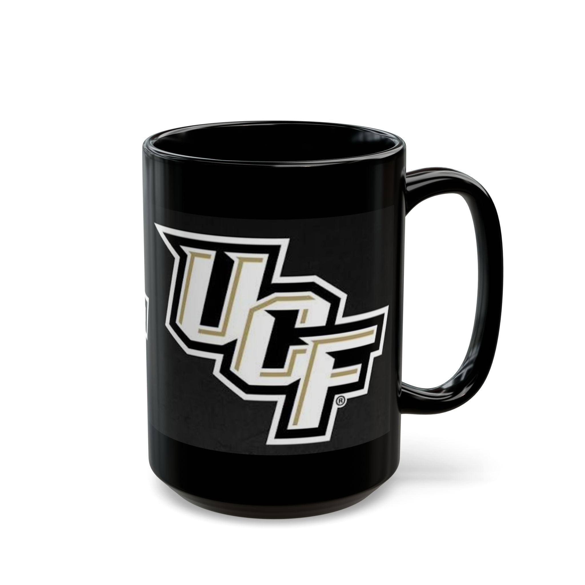 UCF Knights Black Ceramic Mug — College Logo Coffee Cup (11oz & 15oz)