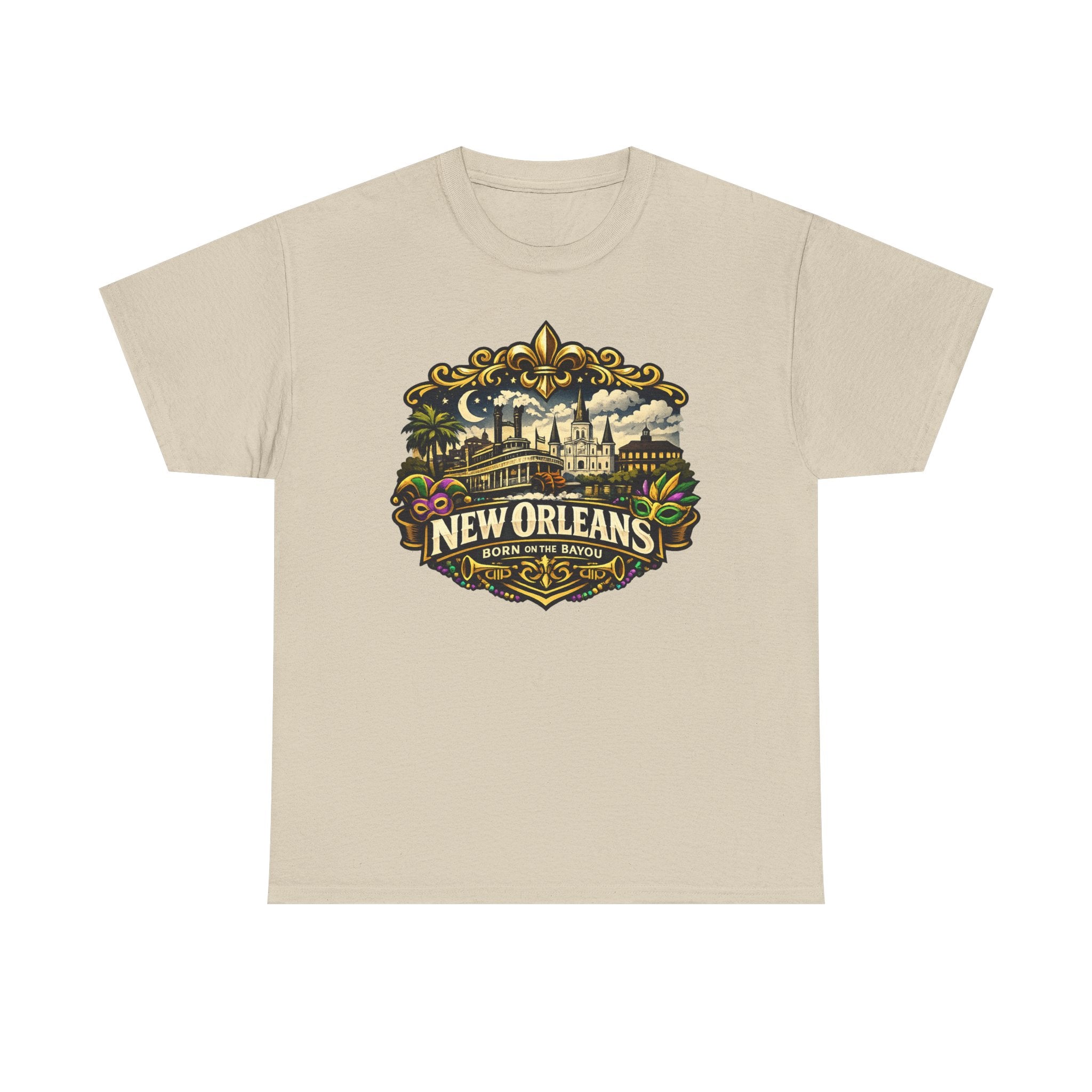 New Orleans Vintage Badge Tee — Crescent City Souvenir T-Shirt