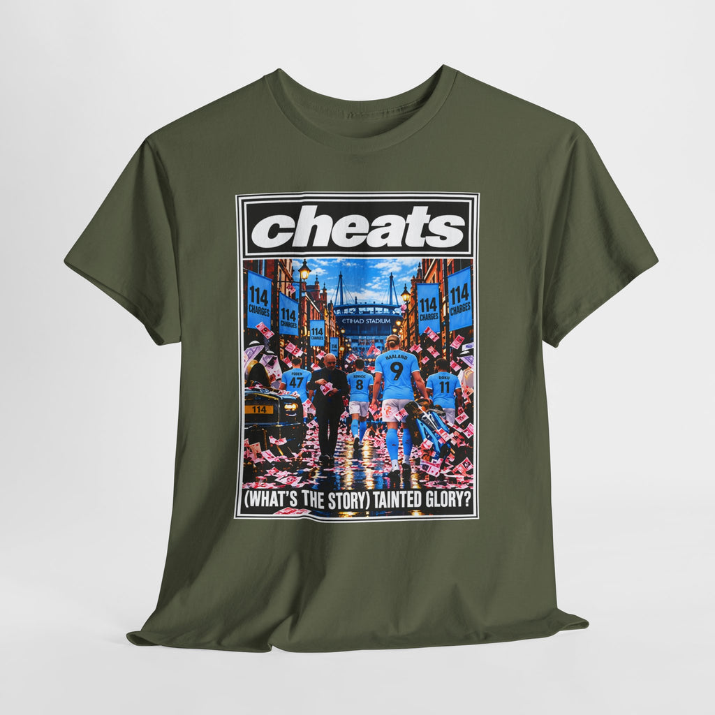 Cheats “What’s the Story? Tainted Glory?” Sports Graphic Cotton T-Shirt