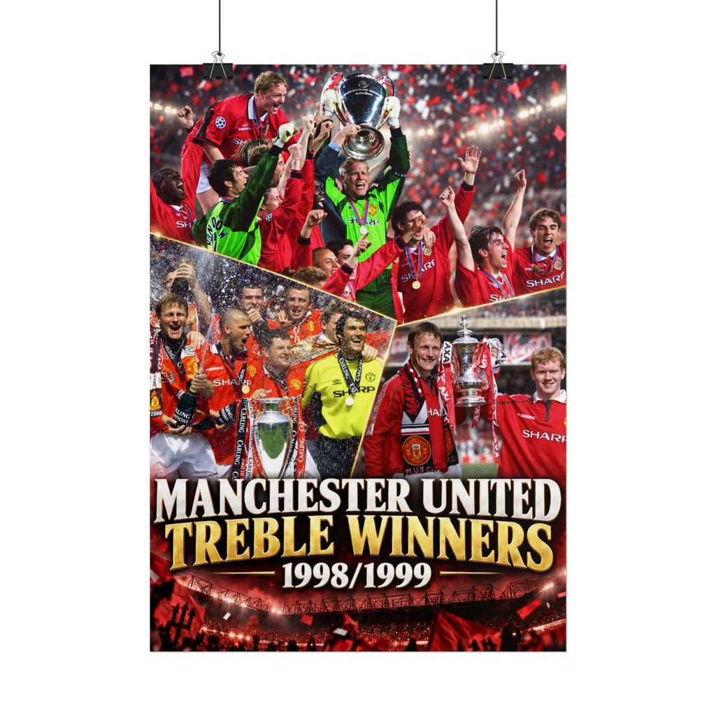 Manchester United Treble Winners 1998/1999 Poster