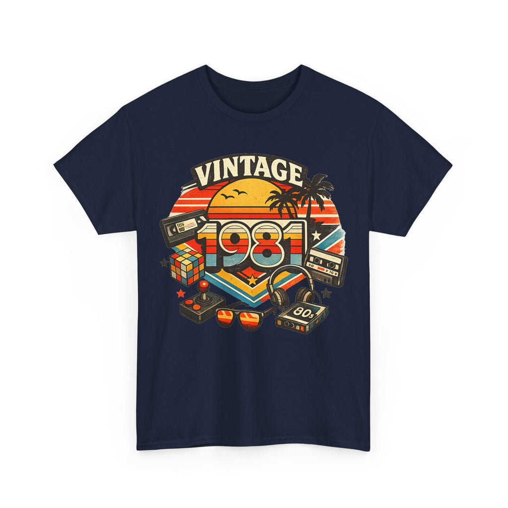 Vintage 1981 Retro Tee — 80s Nostalgia Graphic T-Shirt