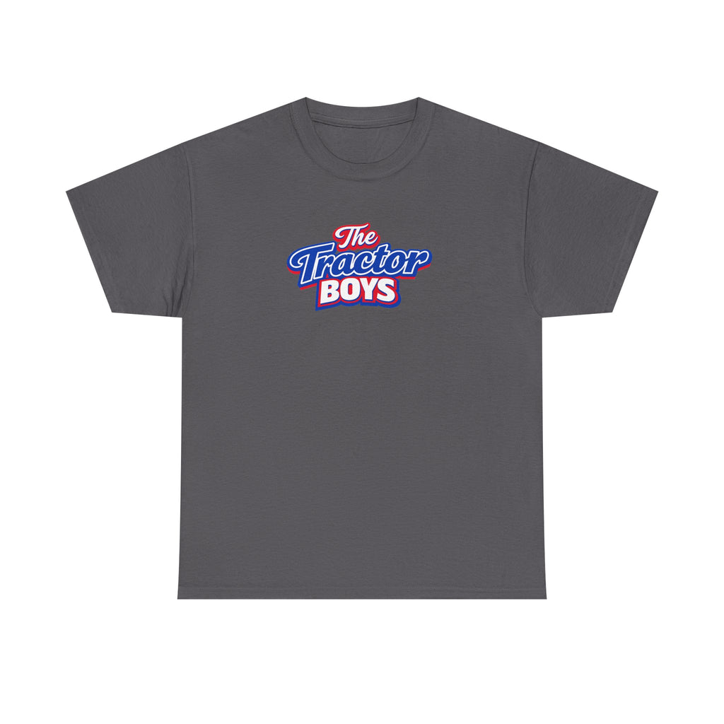 The Tractor Boys T-Shirt — Retro Blue & Red Logo Tee