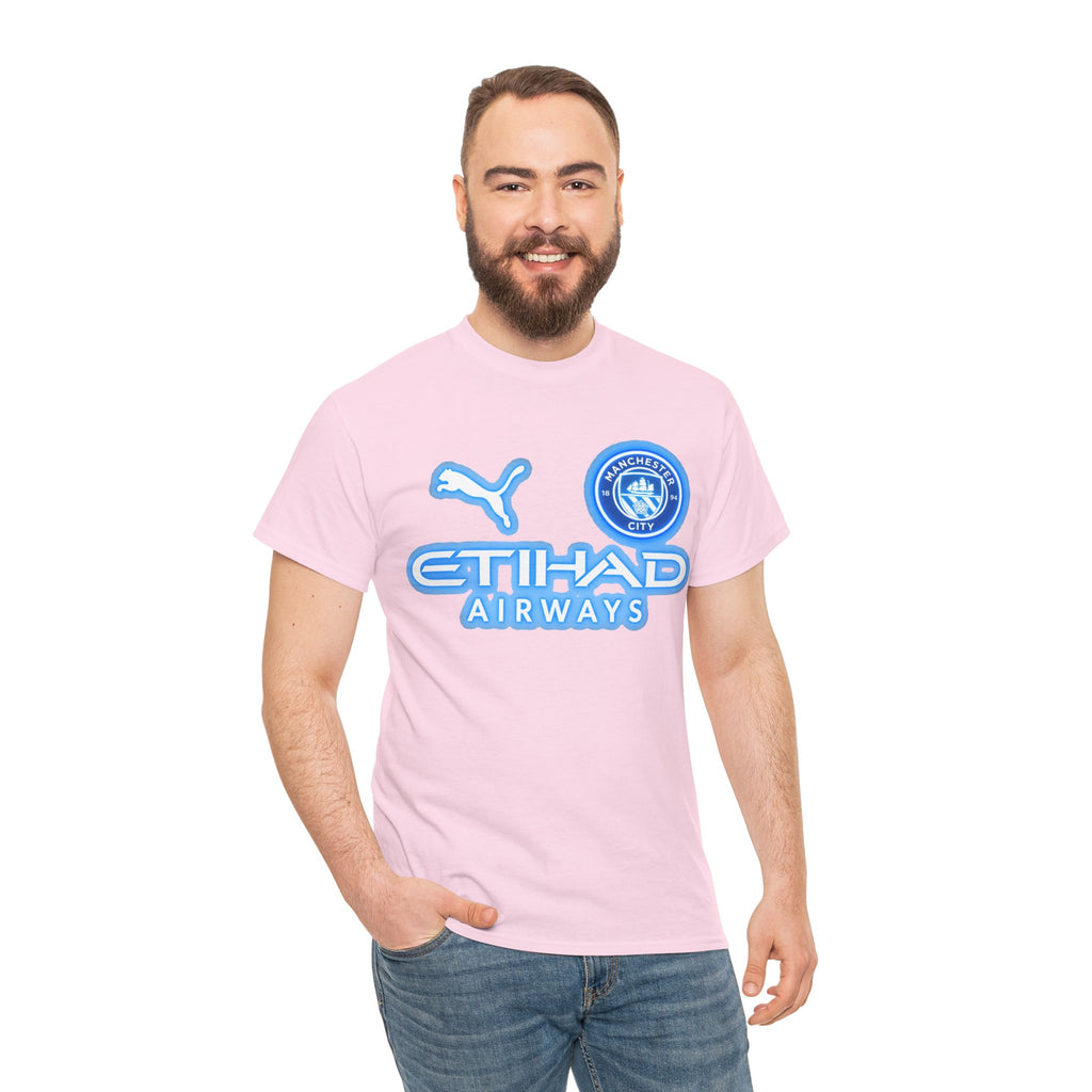 Manchester City Inspired Etihad Airways Logo Tee