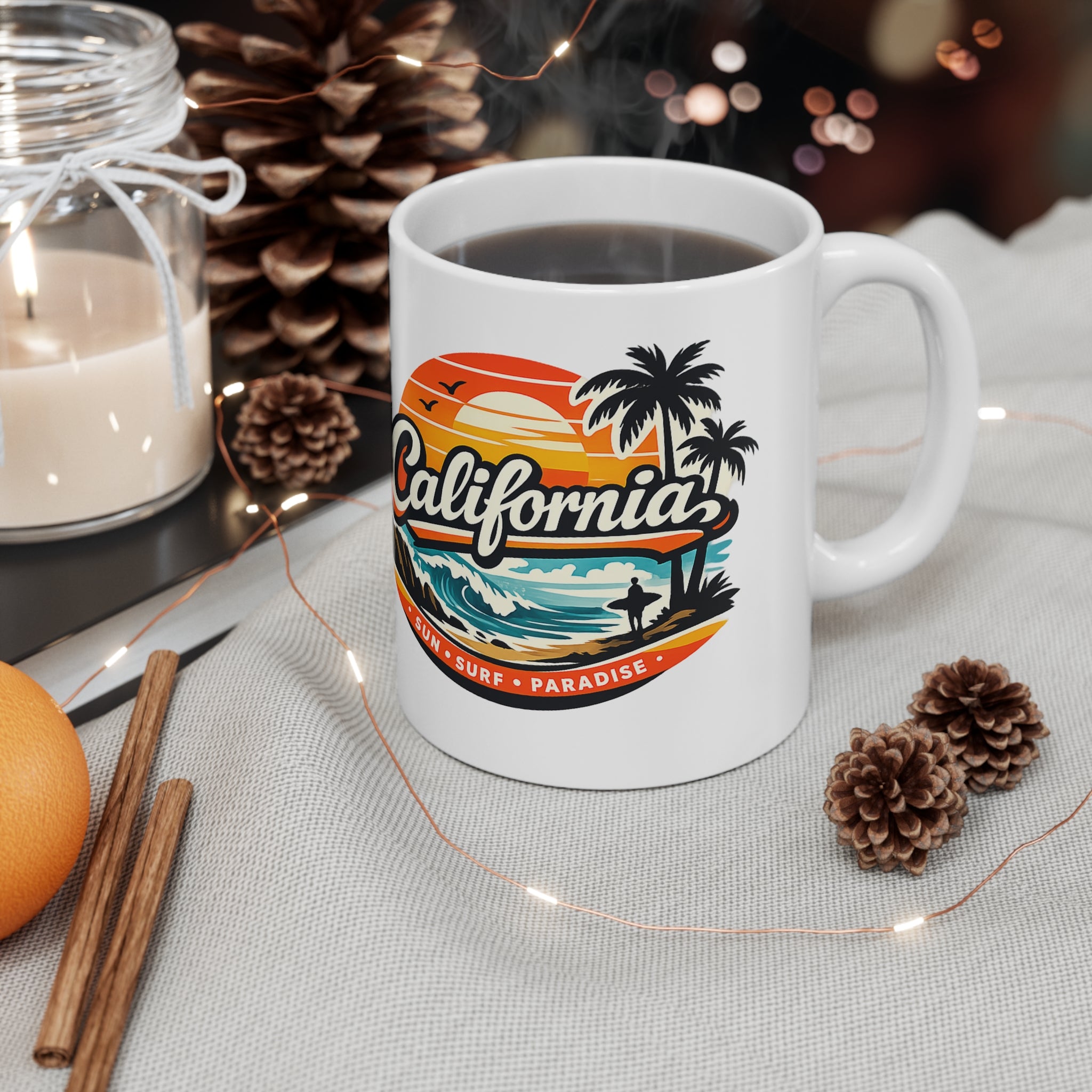California Sun & Surf Ceramic Coffee Mug — 11oz/15oz