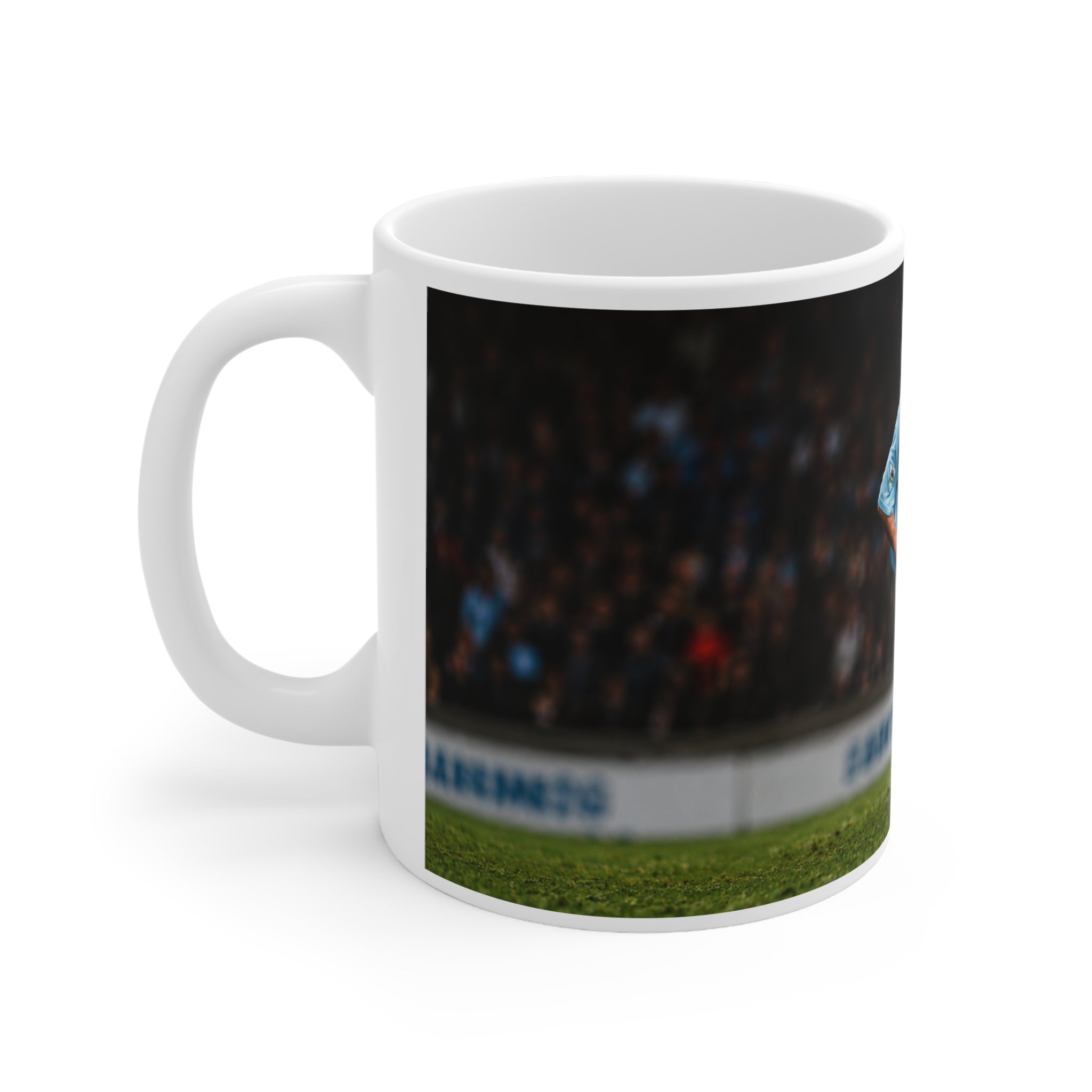Georgi Kinkladze Manchester City Legend Ceramic Mug — Vintage Blue Kit Football Coffee Cup (11oz/15oz)