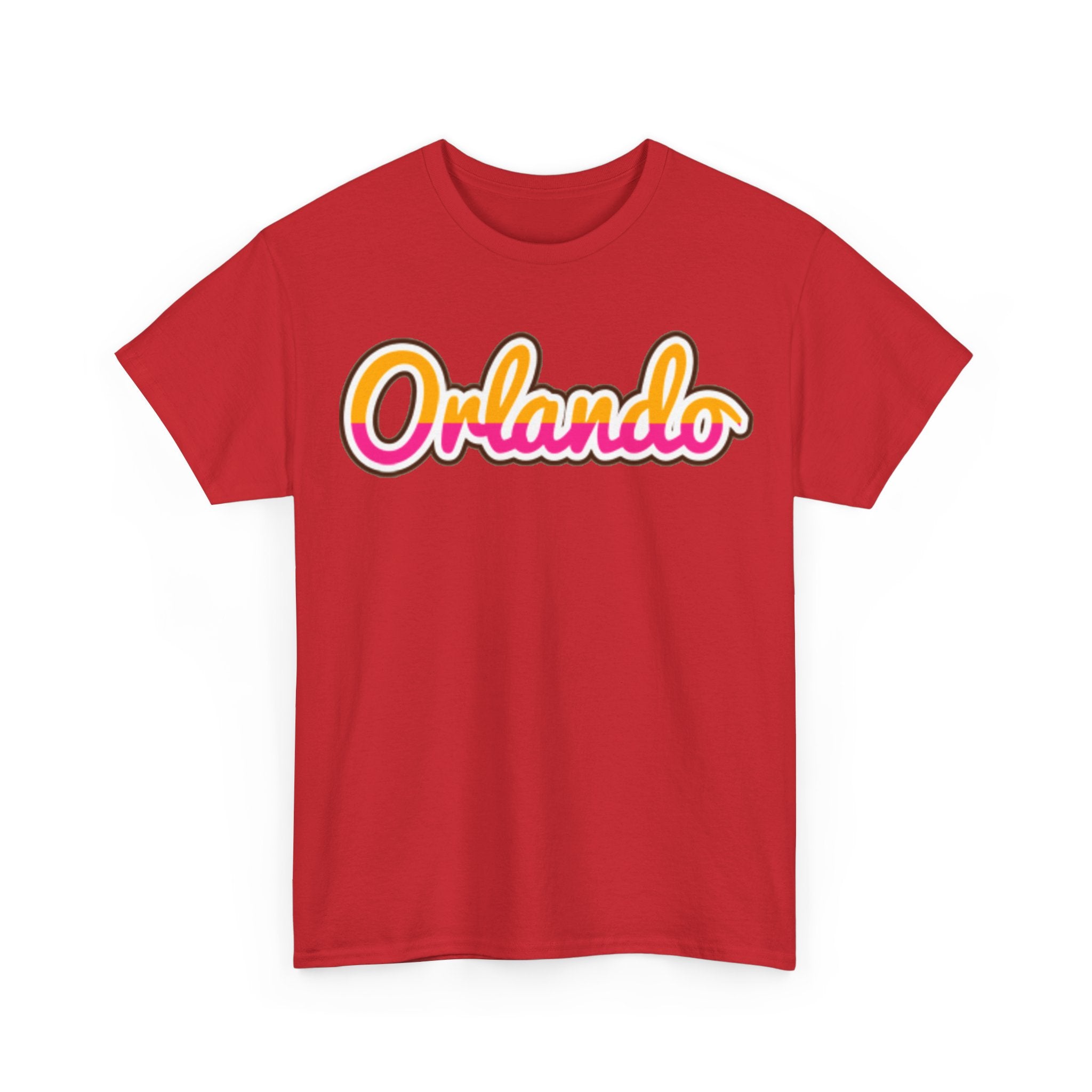 Orlando Retro Script Tee — Vintage Sunset City Souvenir Shirt