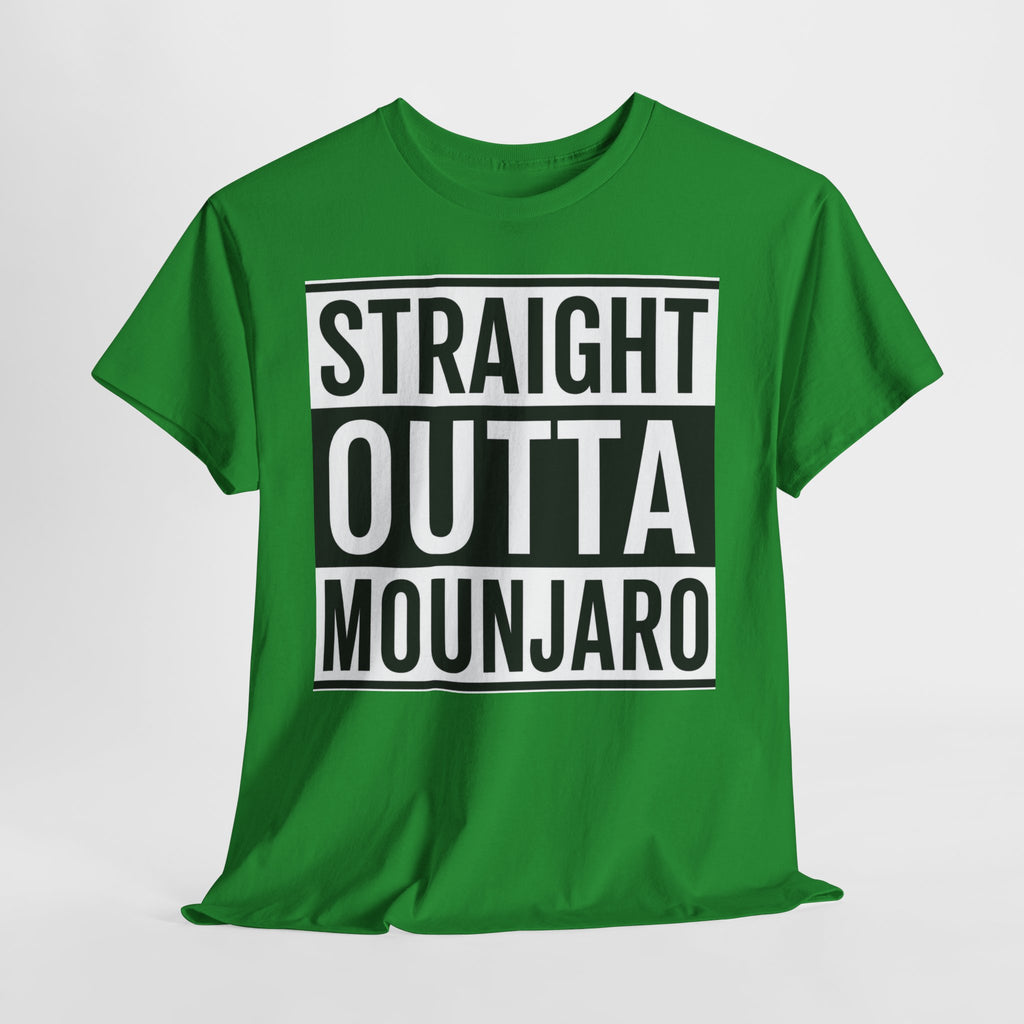 T-Shirt — "Straight Outta Mounjaro" Bold Typography Tee
