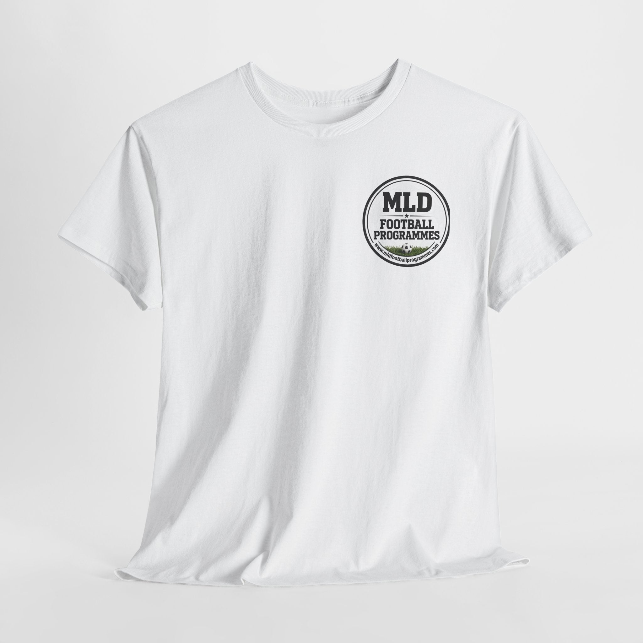 MLD Football Programmes Tee - Retro Logo Chest T-Shirt