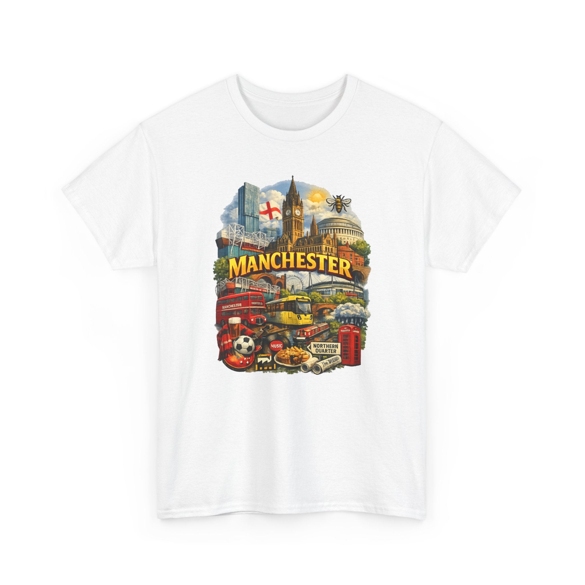 Manchester Skyline Collage T-Shirt