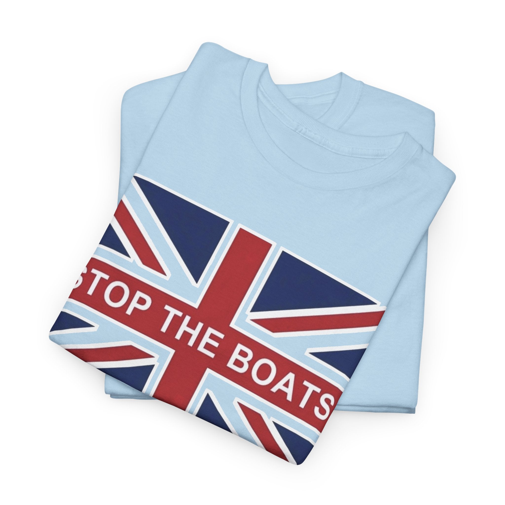 Union Jack "Stop The Boats" Political Statement Tee / T-Shirt