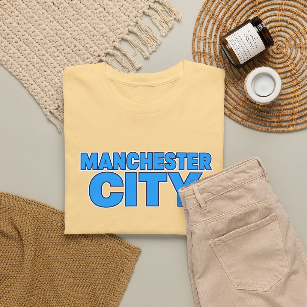 Manchester City T‑Shirt — Retro Blue Logo Tee