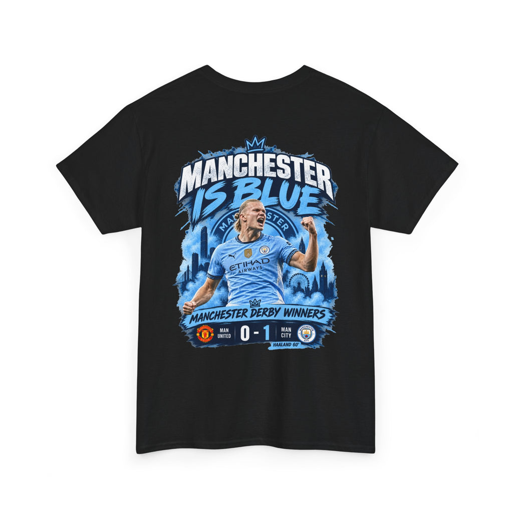 Manchester Is Blue Derby Winners 2026 Cotton T-Shirt