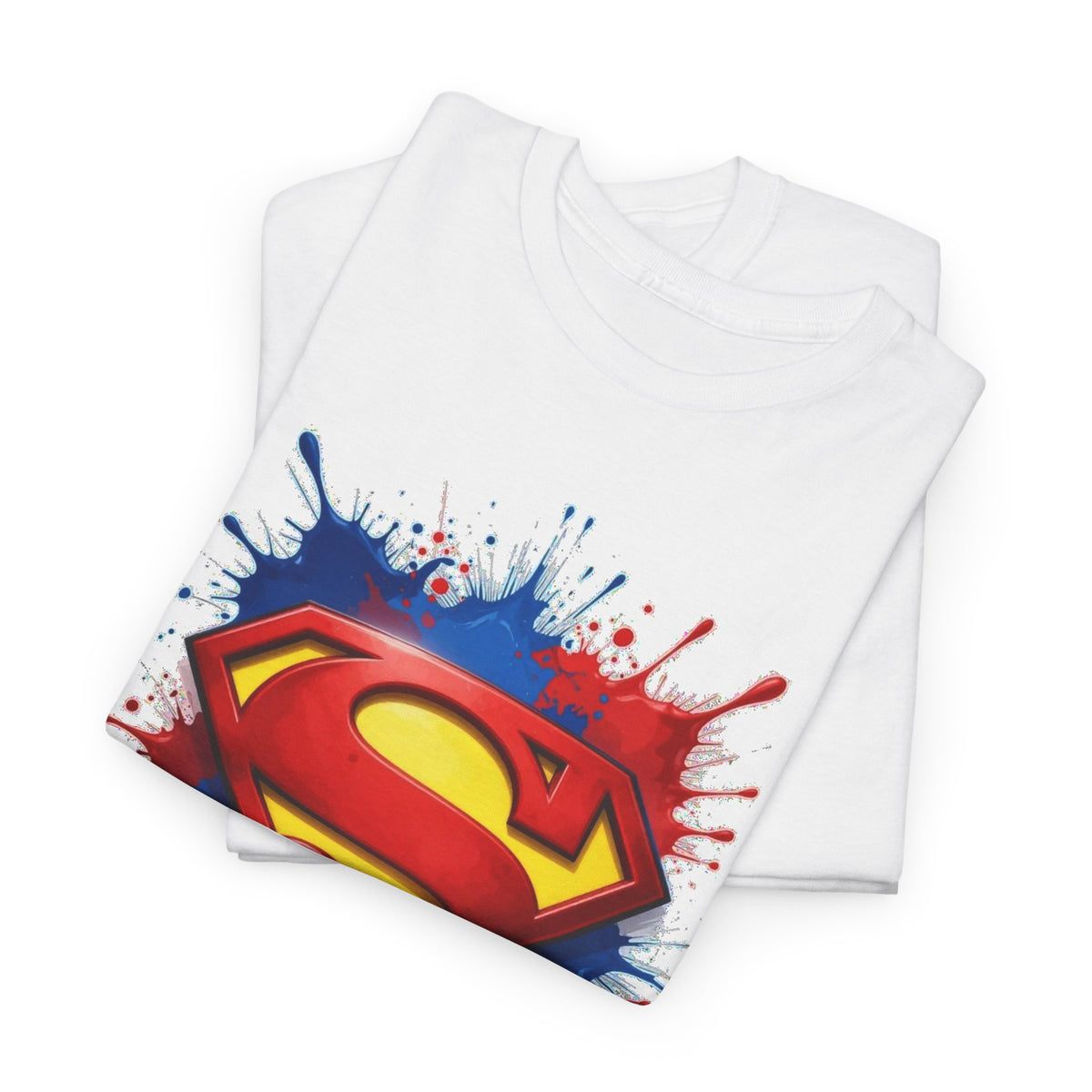 Superhero Emblem Paint-Splash T-Shirt