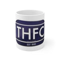 Tottenham Hotspur Railway Sign Ceramic Coffee Mug — Spurs Logo 11oz/15oz, Established 1882