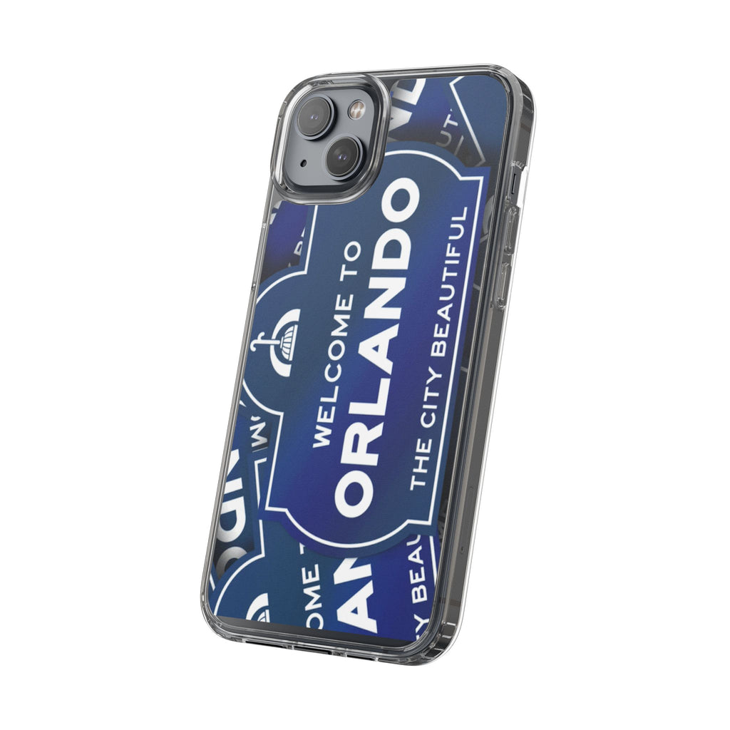 Orlando Clear Phone Case — "Welcome to Orlando" City Sign Design