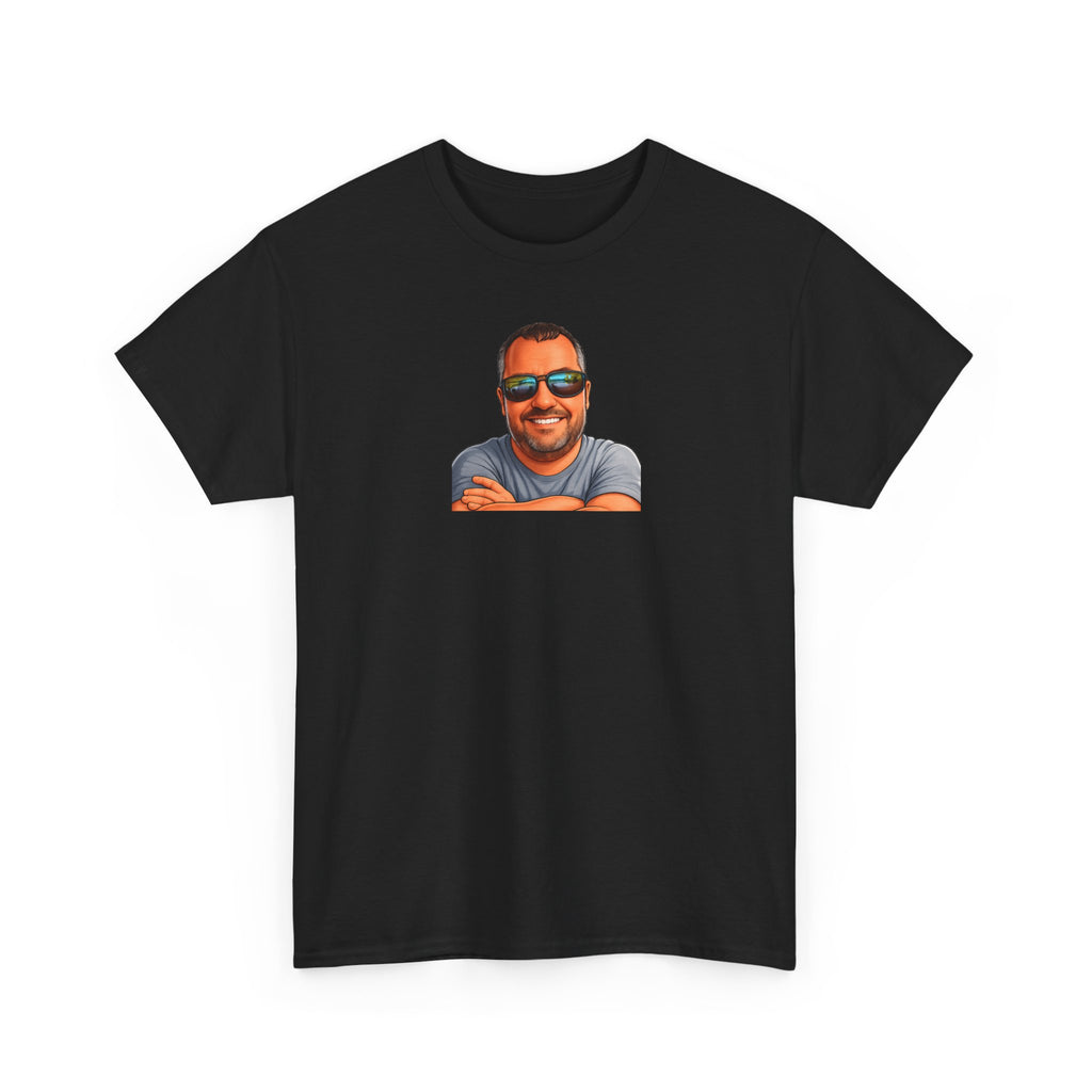 Graphic Tee — 'Two Things Are Infinite' Funny Quote T-Shirt with Sunglasses Portrait