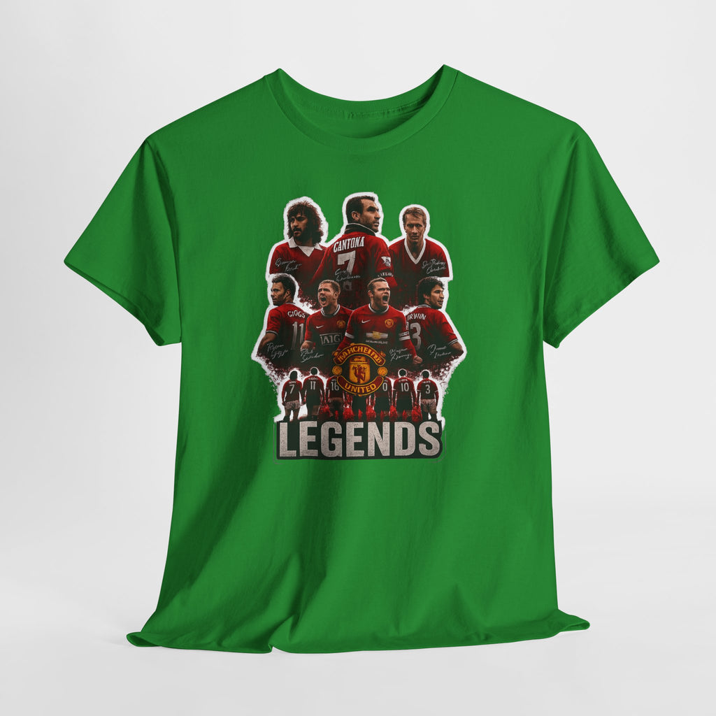 Manchester United Legends Football Team Tee — Retro Manchester United Players Graphic Shirt